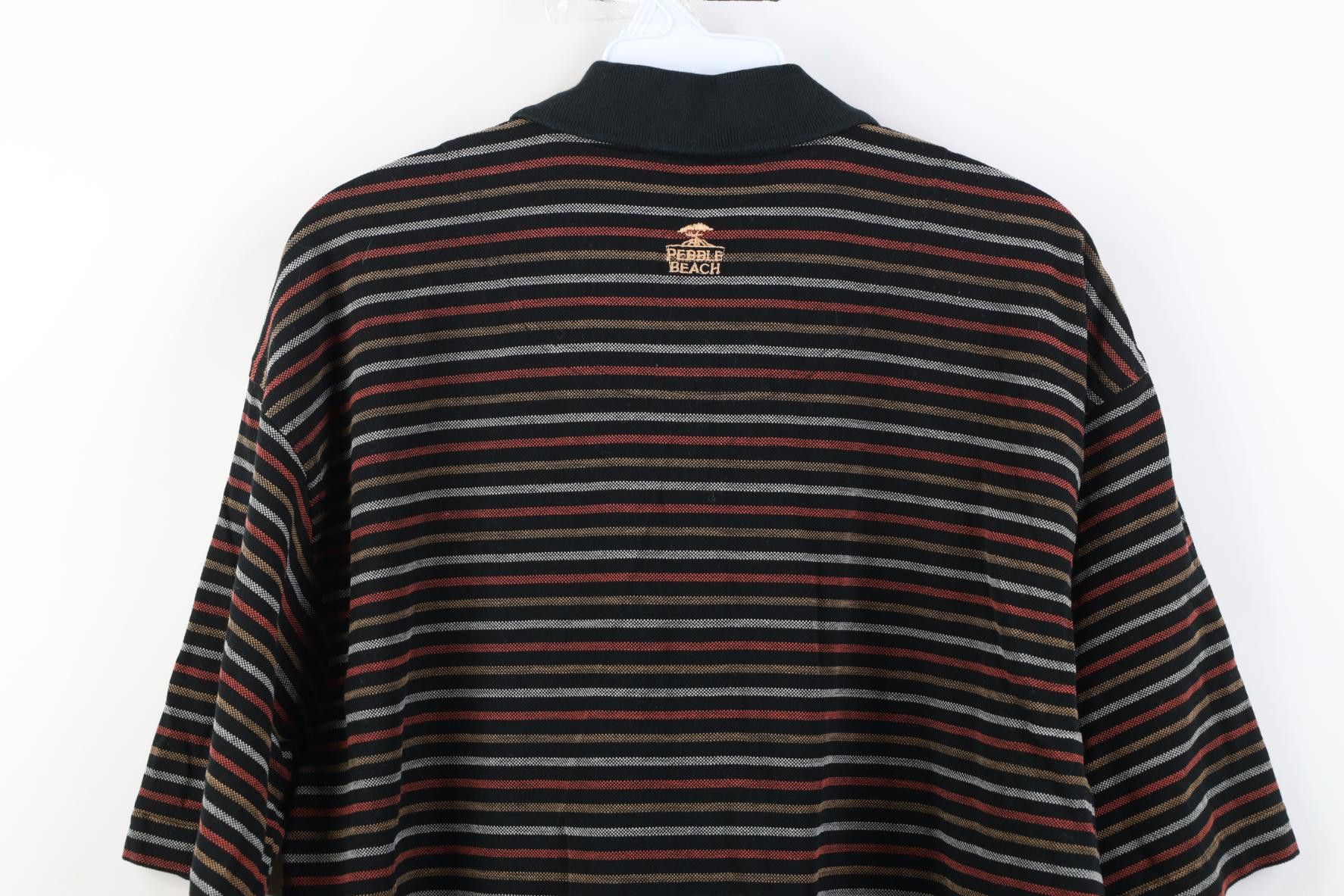 Vintage Vintage 90s Y2K Pebble Beach Block Knit Golf Polo Shirt Size US M / EU 48-50 / 2 - 10 Thumbnail