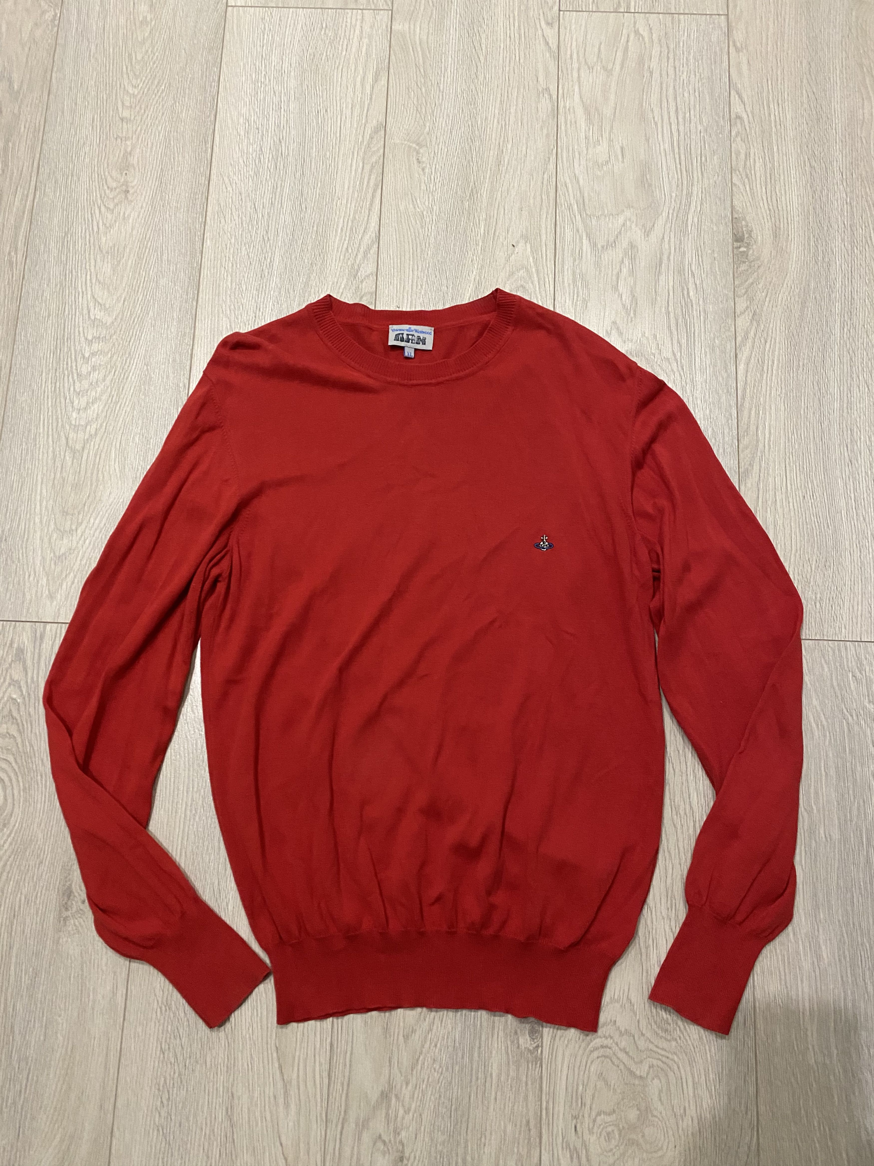 Vivienne Westwood Vivienne Westwood Front Logo Cotton Jumper Size US XL / EU 56 / 4 - 1 Thumbnail