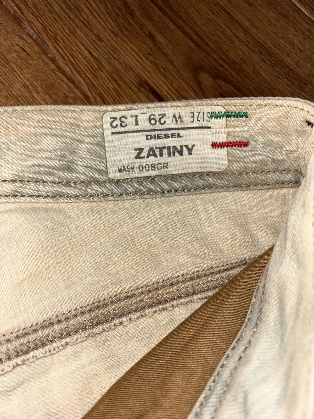Diesel Diesel Zatiny Bootcut Distressed Mudwash Jeans Size 32" / US 10 / IT 46 - 9 Thumbnail