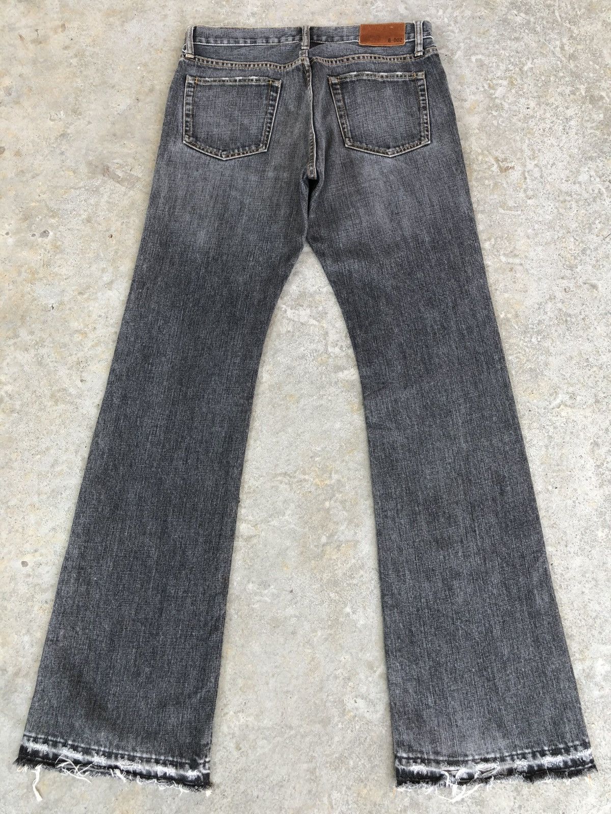 If Six Was Nine Japanese Uniqlo Flared Jeans Bootcut Distressed Jeans Size US 32 / EU 48 - 2 Thumbnail