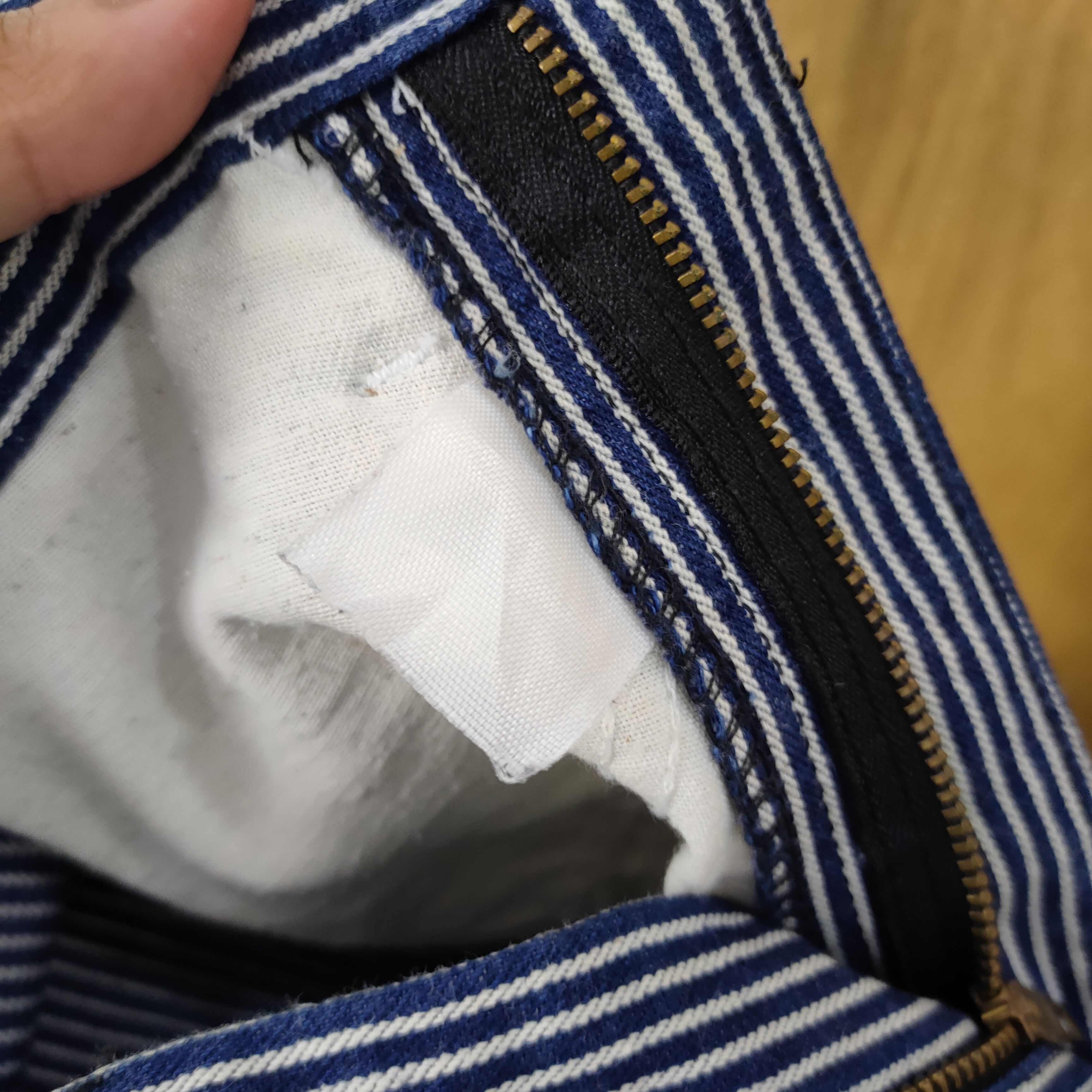 Japanese Brand × OVER THE STRiPES VINTAGE JAPANESE HICKORY STRIPE CARGO PANTS Size US 28 / EU 44 - 11 Thumbnail