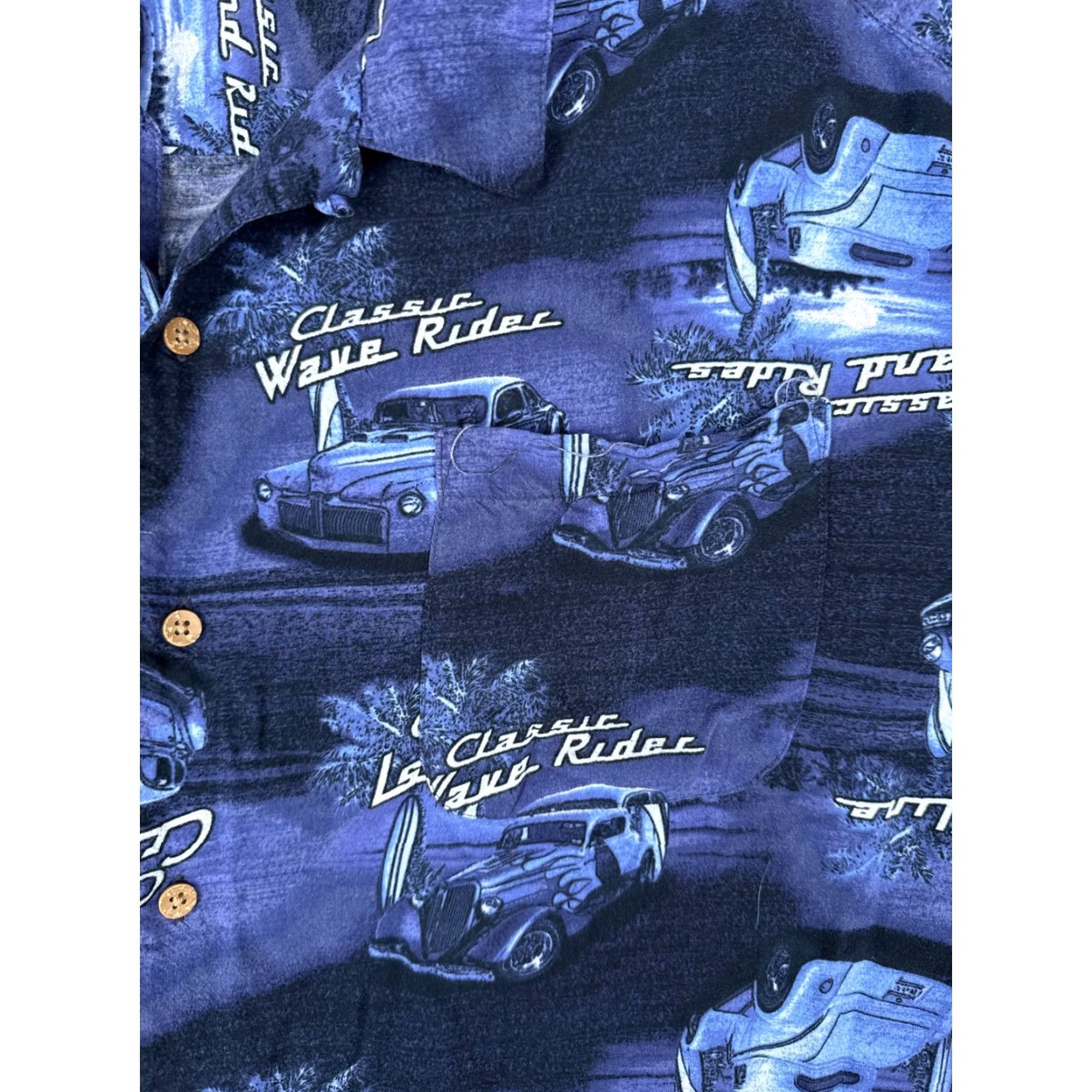 George George Button-Up Shirt Mens 3XL Blue Hawaiian Floral Short Sleeve Rayon Button-Front Casual Dress Shirt Size US XXL / EU 58 / 5 - 6 Thumbnail