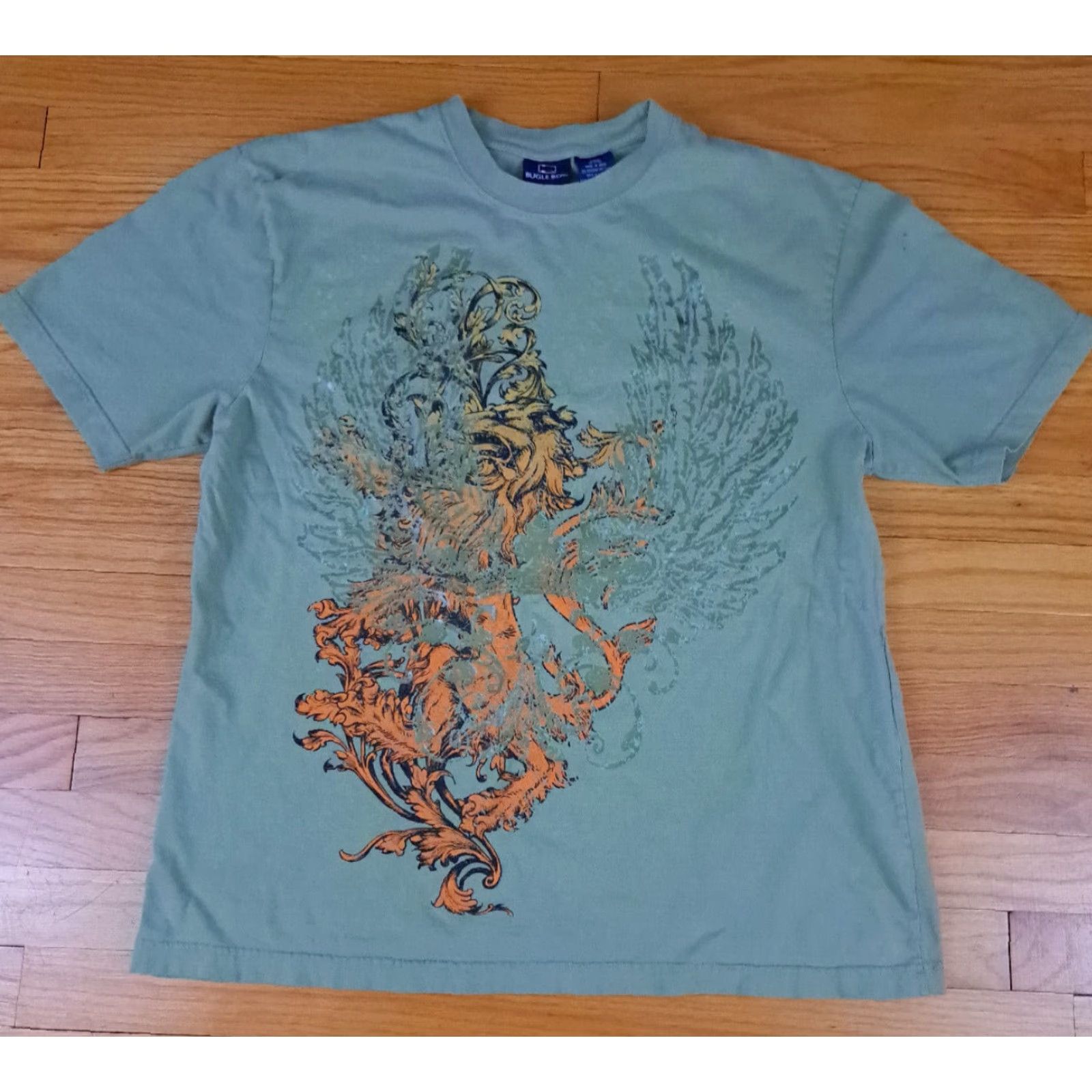 Bugle Boy VINTAGE Bugle Boy Lion Graphic T-Shirt Teal Blue L Short Sleeve Unisex Adults Screengrab? (Note: Original title limit applied) Size US L / EU 52-54 / 3 - 2 Thumbnail