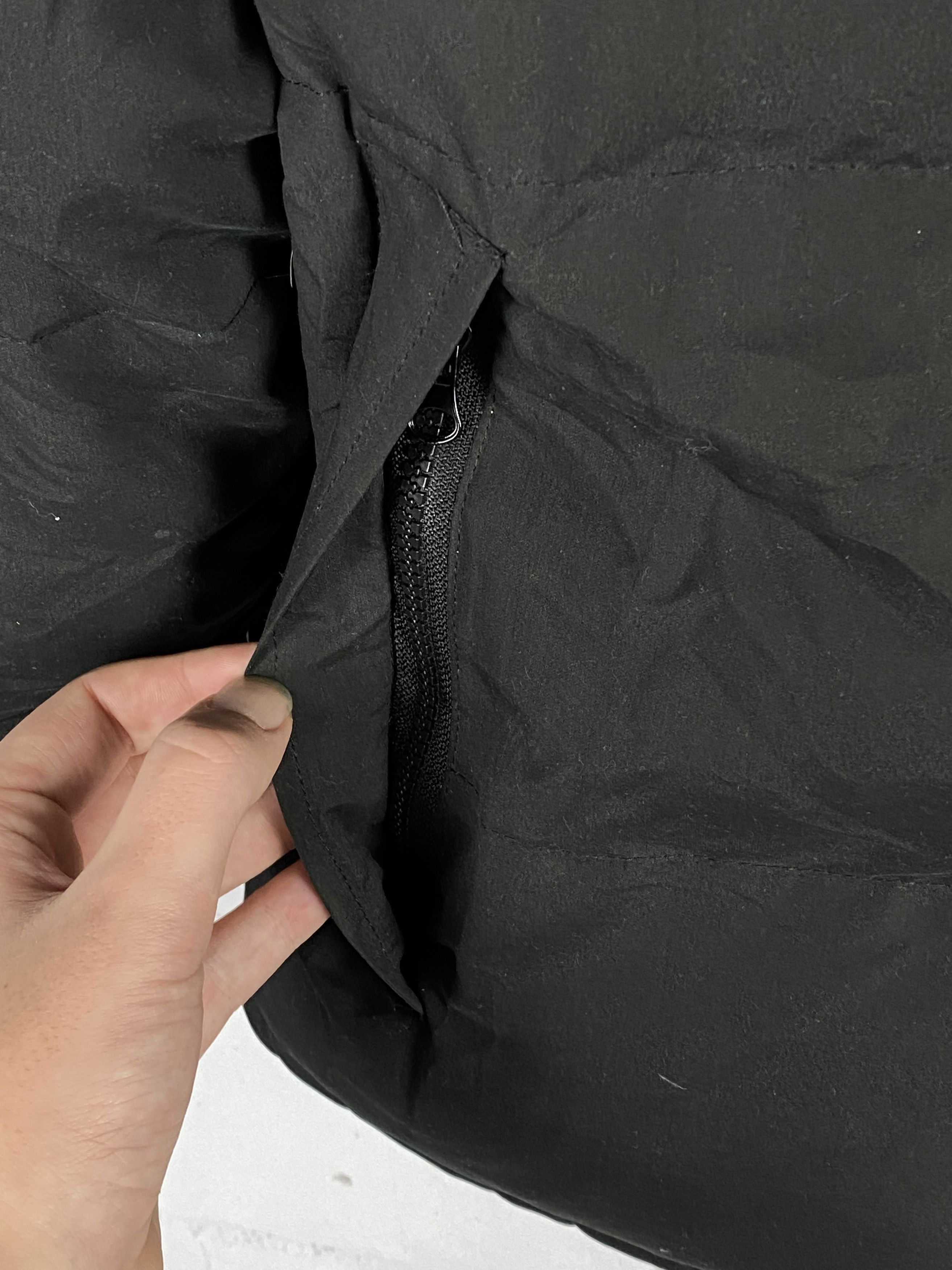 90s CAT Bulldozer Caterpillar Black Down Jacket 2XL Outerwear