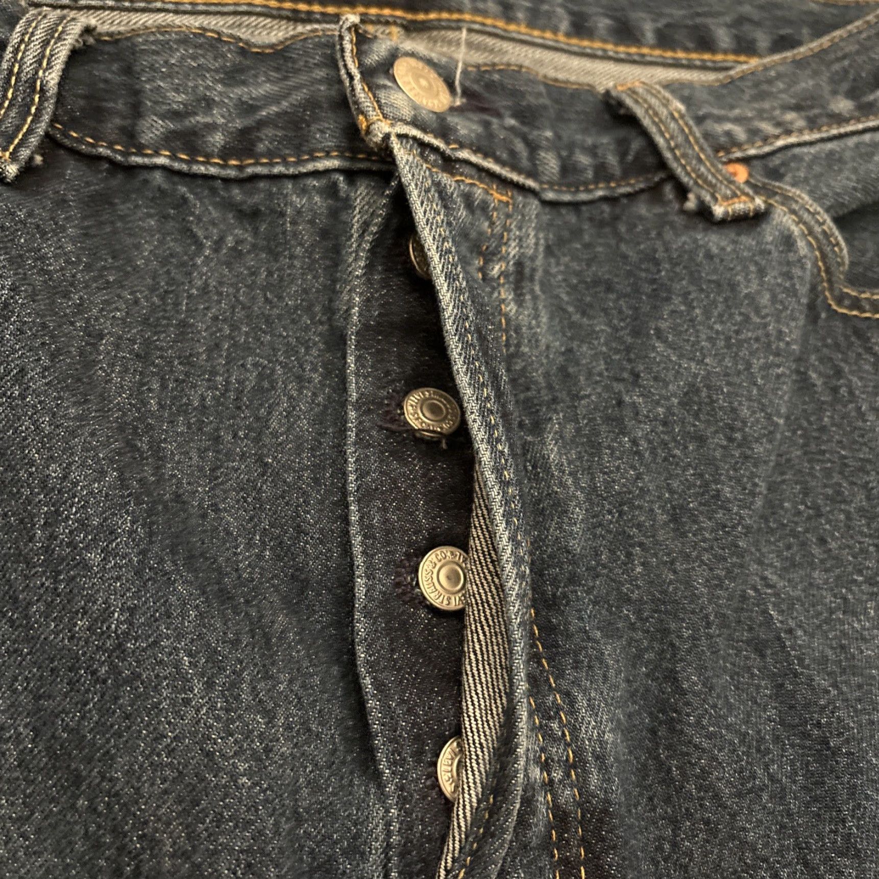 Levi's VINTAGE Levi's 501 Big E Jeans Blue Size 36/30 Button Fly Mens Size US 36 / EU 52 - 4 Thumbnail