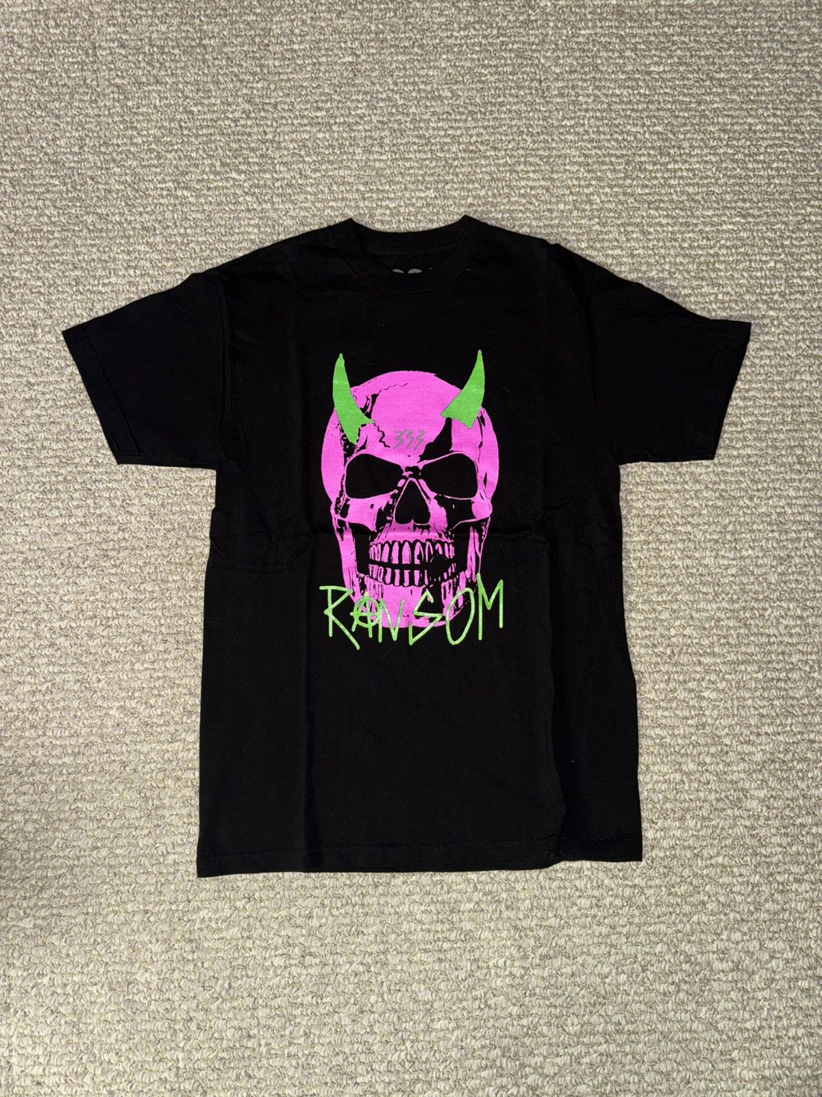 Half Evil X Ransom Glow In The Dark Skull Graphic Tee
