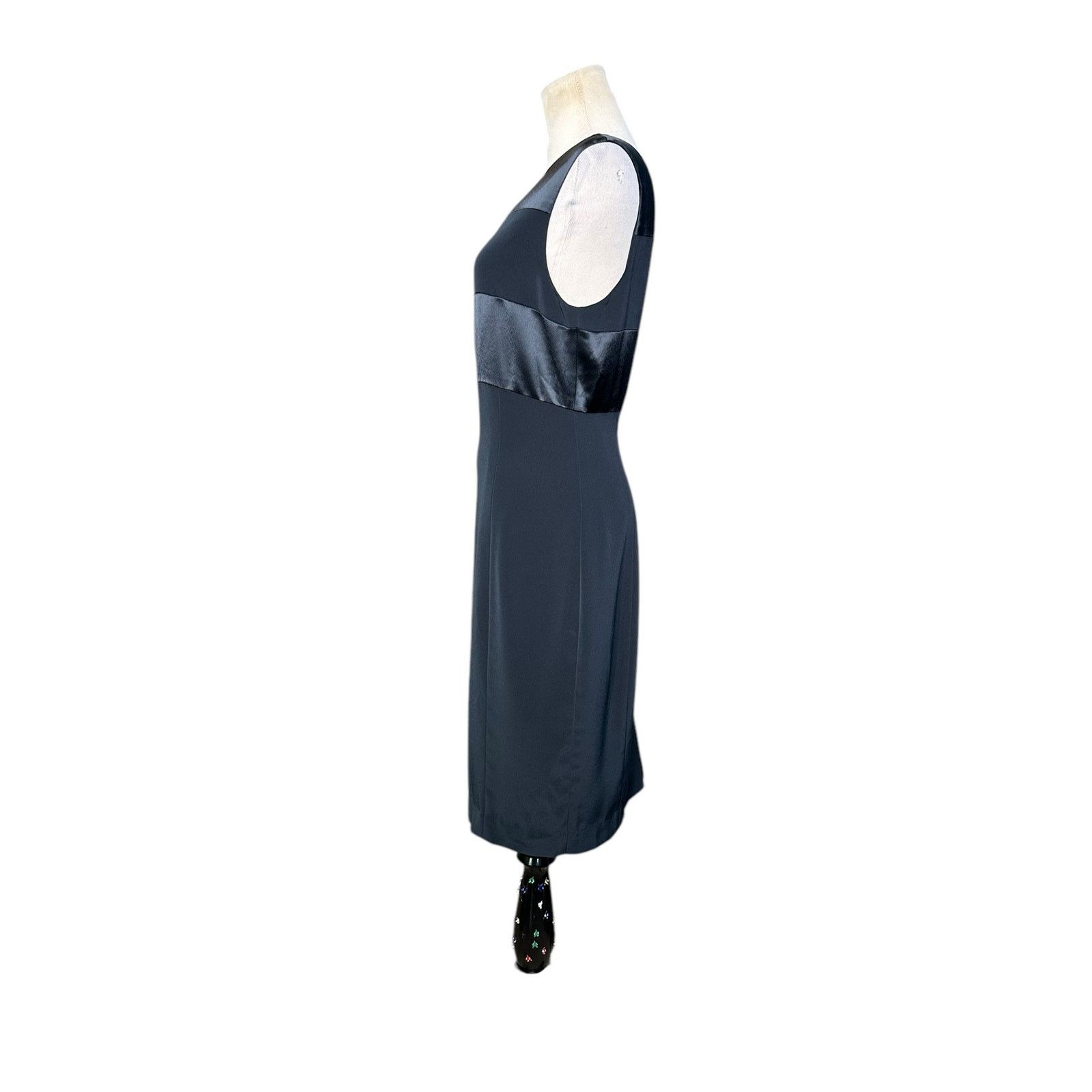 Jones New York JONES NEW YORK black sheath cocktail dress size 10 Size L / US 10 / IT 46 - 6 Thumbnail