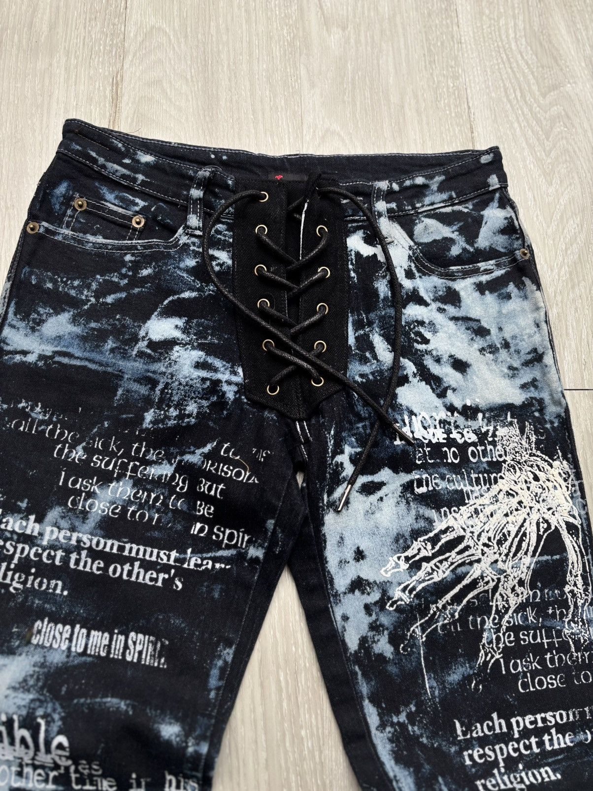 Japanese Brand H. Anarchy flare jeans Size US 26 / EU 42 - 2 Thumbnail