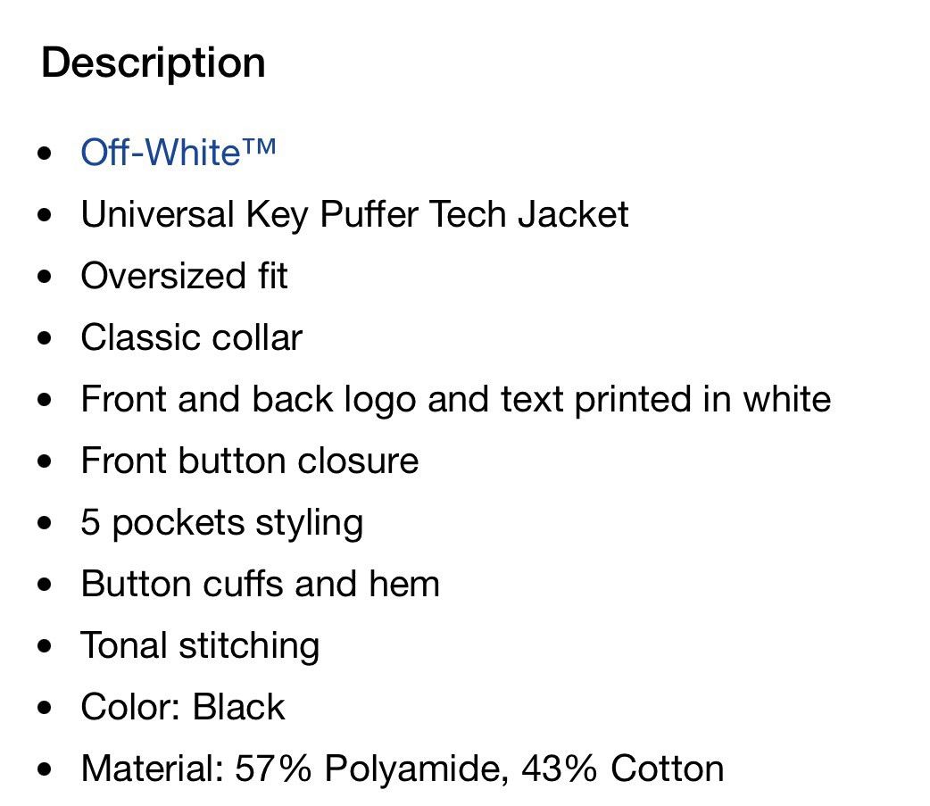 Off-White OFF WHITE SS20 Universal Key Puffer Tech Jacket Size US XL / EU 56 / 4 - 9 Thumbnail