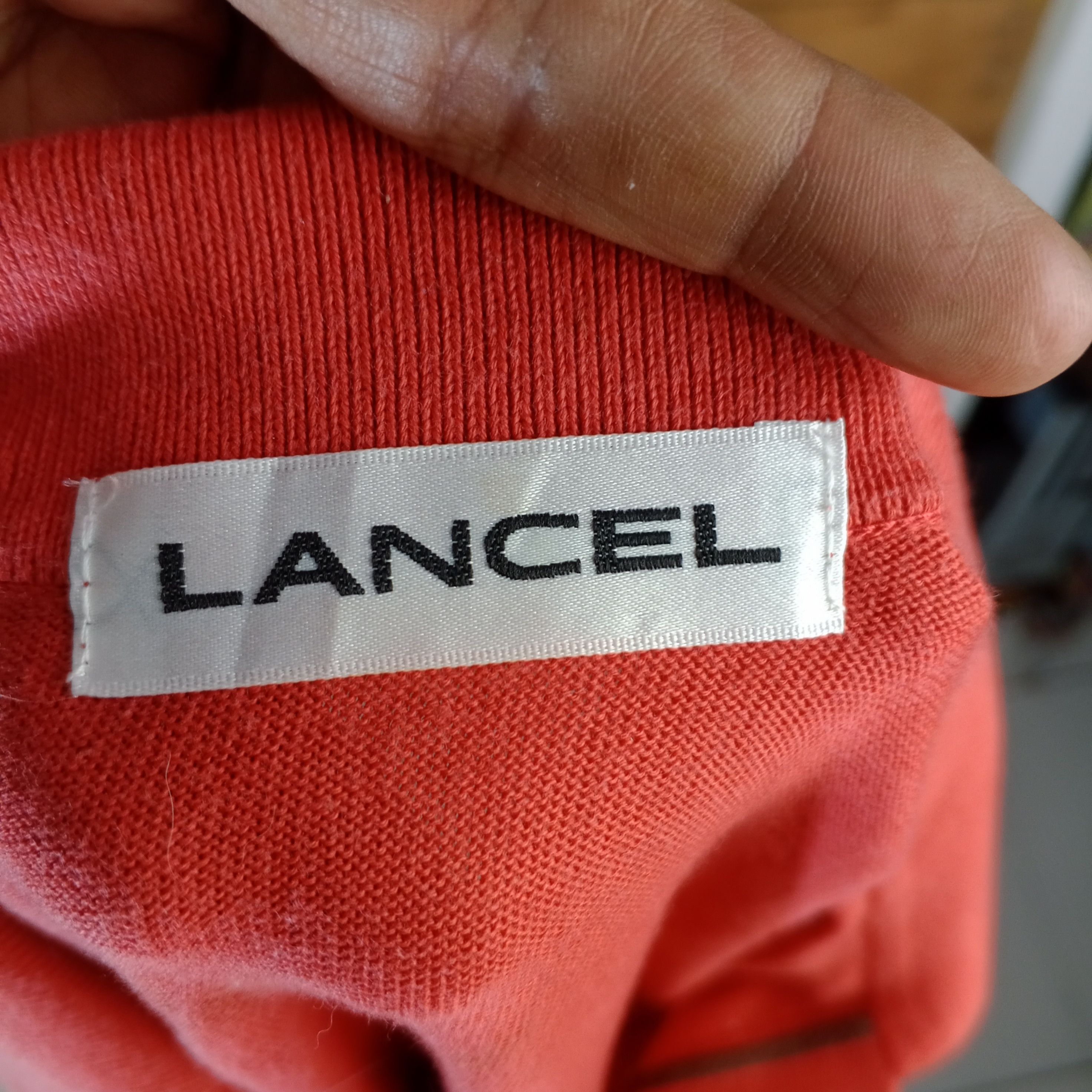 Lancel × Vintage Vintage Lancel Polo Shirt Long Sleeves Size M / US 6-8 / IT 42-44 - 7 Thumbnail