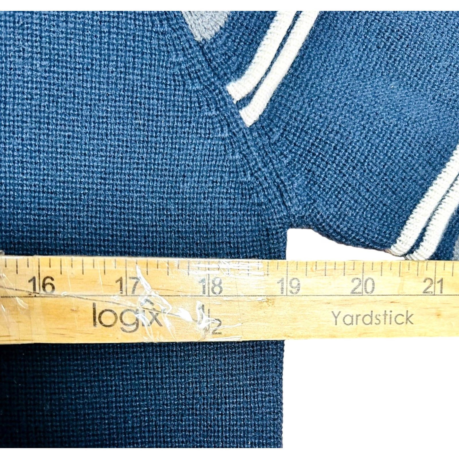 Abercrombie & Fitch VINTAGE Abercrombie & Fitch Original Goods 92 Pullover Sweater Adult Large Blue Gray Knitted Y2K Mens Size US L / EU 52-54 / 3 - 7 Thumbnail