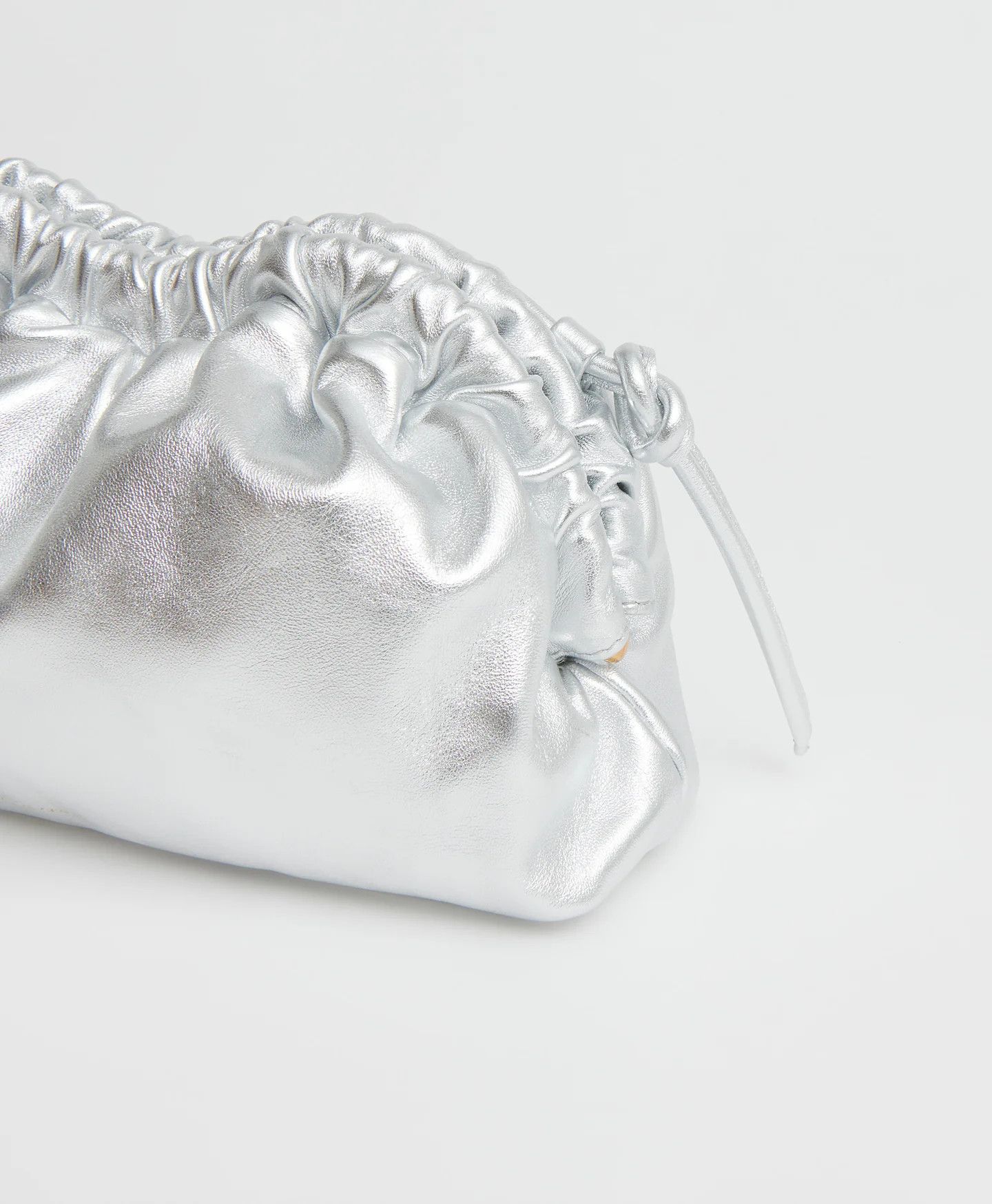 Mansur Gavriel os11x0126 Size: OS / Mini Cloud Clutch in Silver Size ONE SIZE - 4 Thumbnail