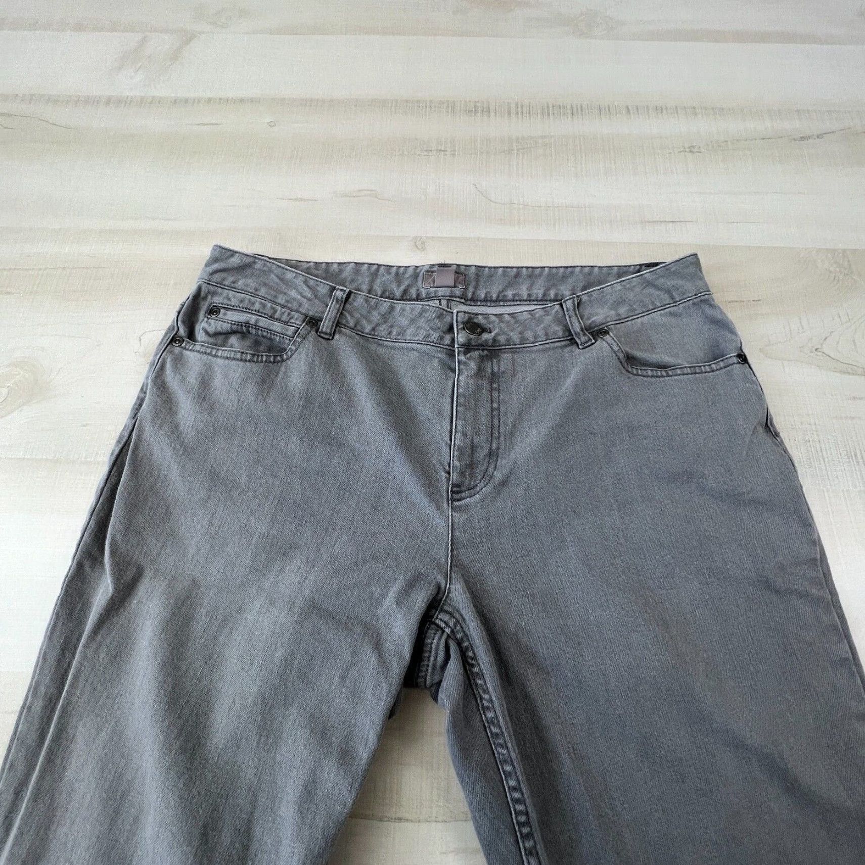 J. Jill J Jill Women's 14 Gray Slim Leg Mid Rise Stretch Jeans Size 36" / US 14 / IT 50 - 2 Thumbnail
