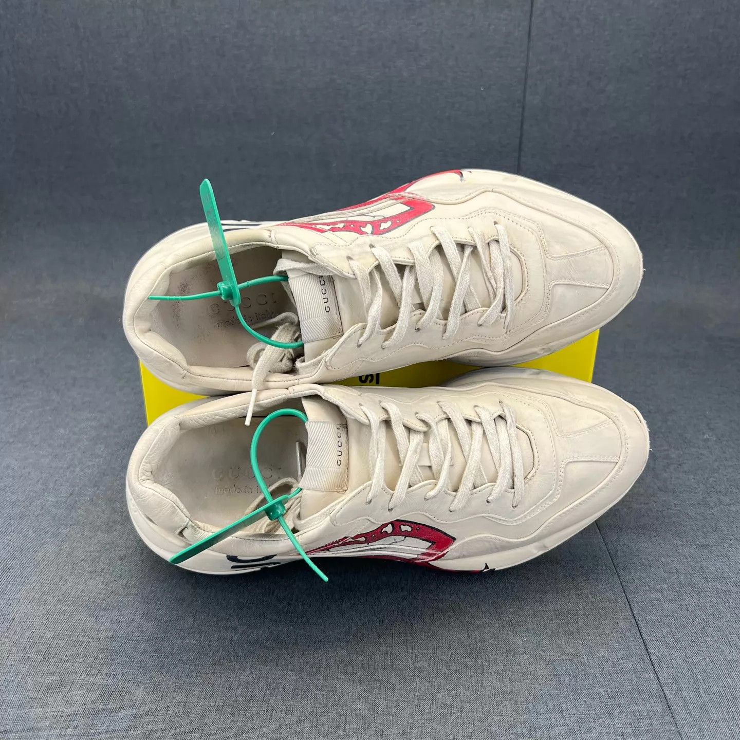 Gucci Gucci Rhyton Lips Distressed 44 Boxed Minor Logo Repair Size US 11 / EU 44 - 8 Thumbnail