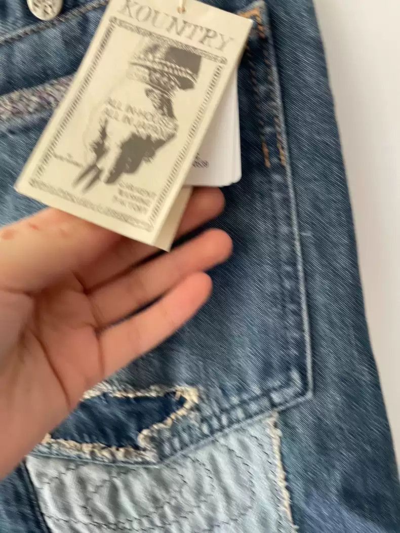 Kapital kapital Balloon pants stitching patch washed jeans Size US 32 / EU 48 - 6 Thumbnail