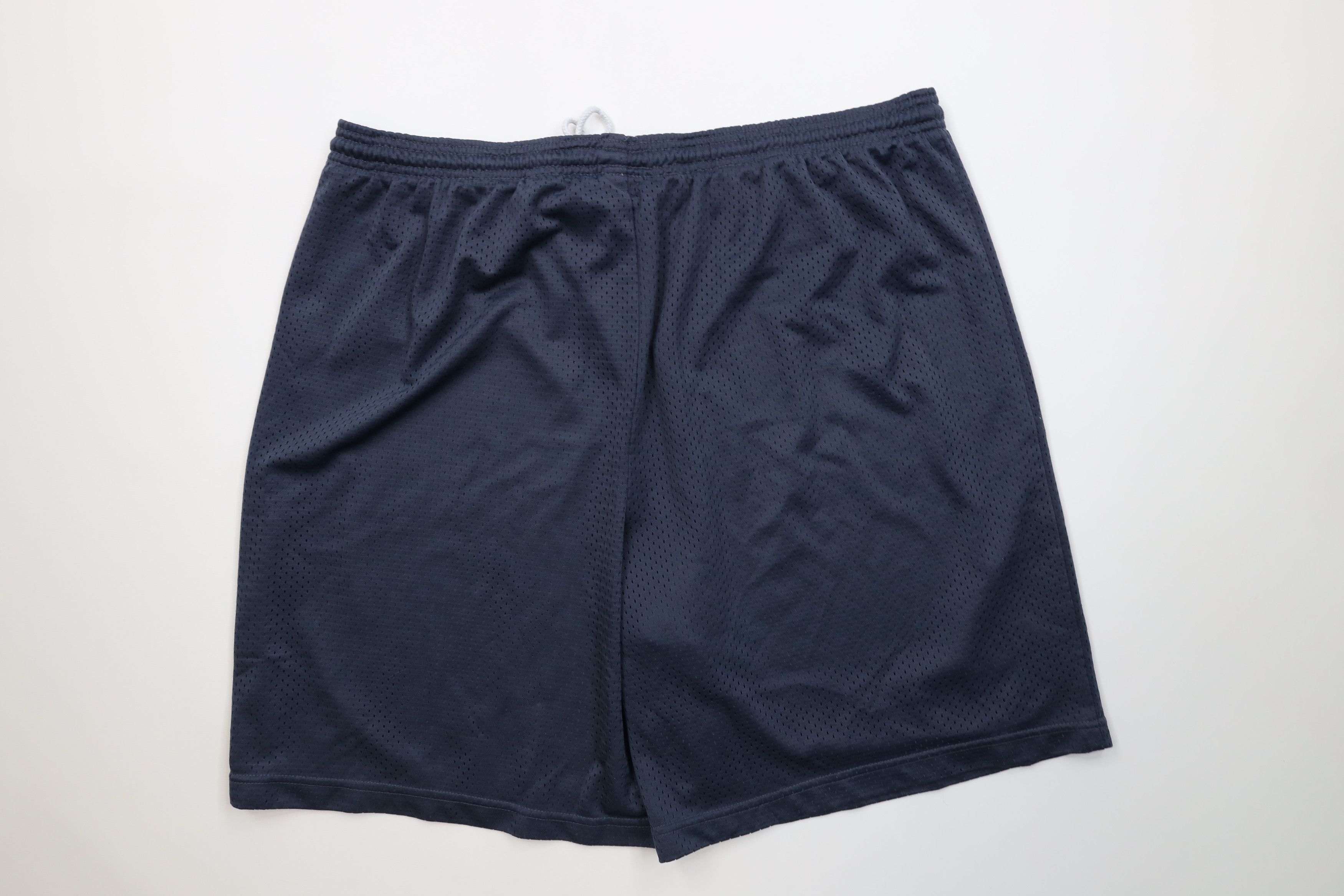 Vintage Vintage 90s Streetwear Mesh Above Knee Shorts Steel Blue Size US 36 / EU 52 - 8 Thumbnail