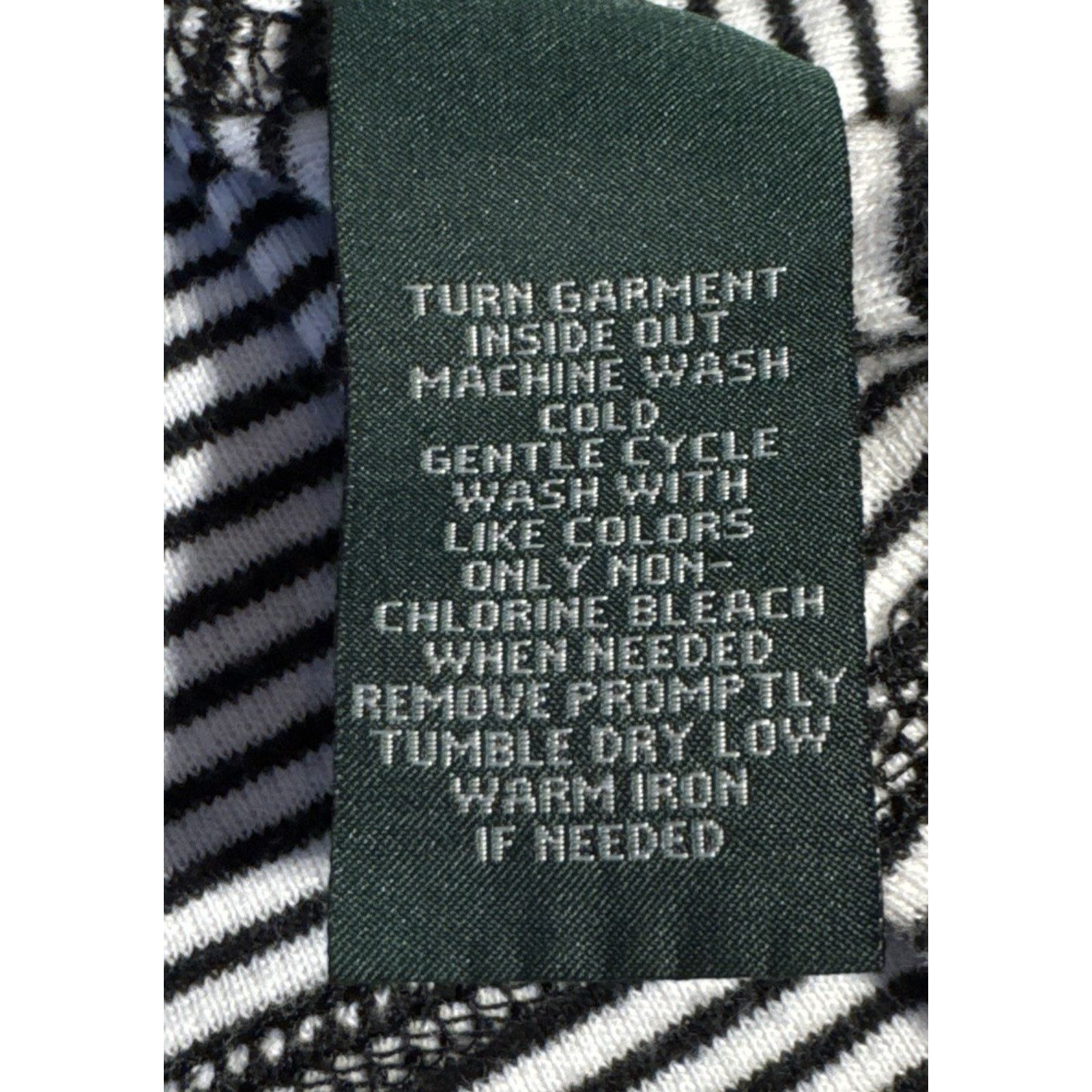 Lauren Ralph Lauren Vintage 90’s Lauren Ralph Lauren Bateau-Neck Tee Black White Size L / US 10 / IT 46 - 10 Thumbnail