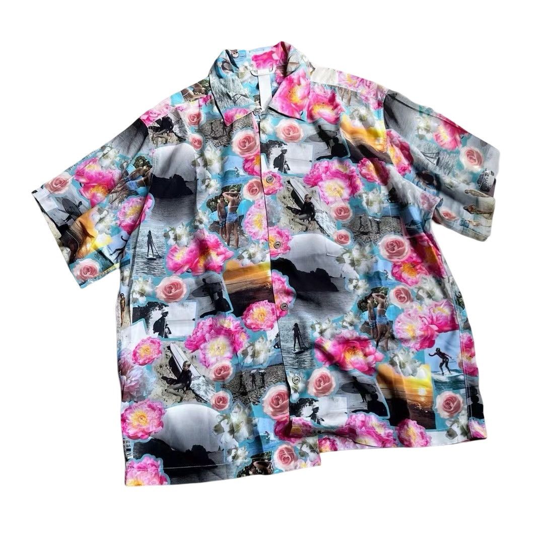 Chrome Hearts Hawaiian floral button up short sleeve shirt Size US XL / EU 56 / 4 - 1 Thumbnail