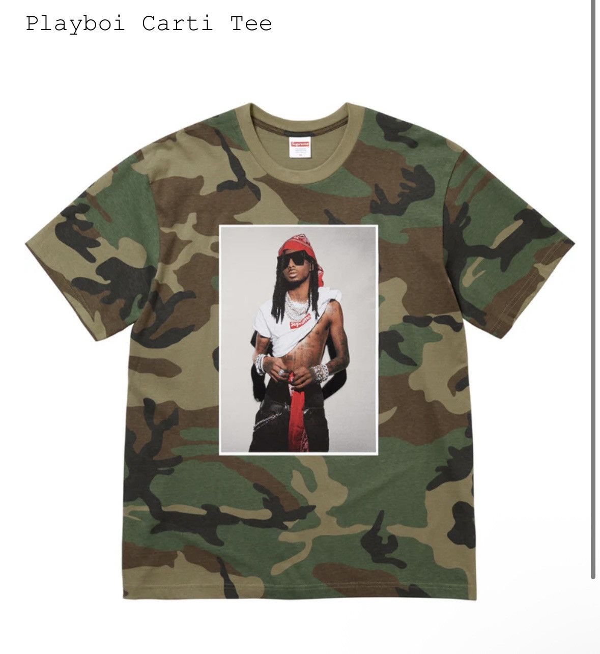 Supreme Playboi Carti Tee Camo