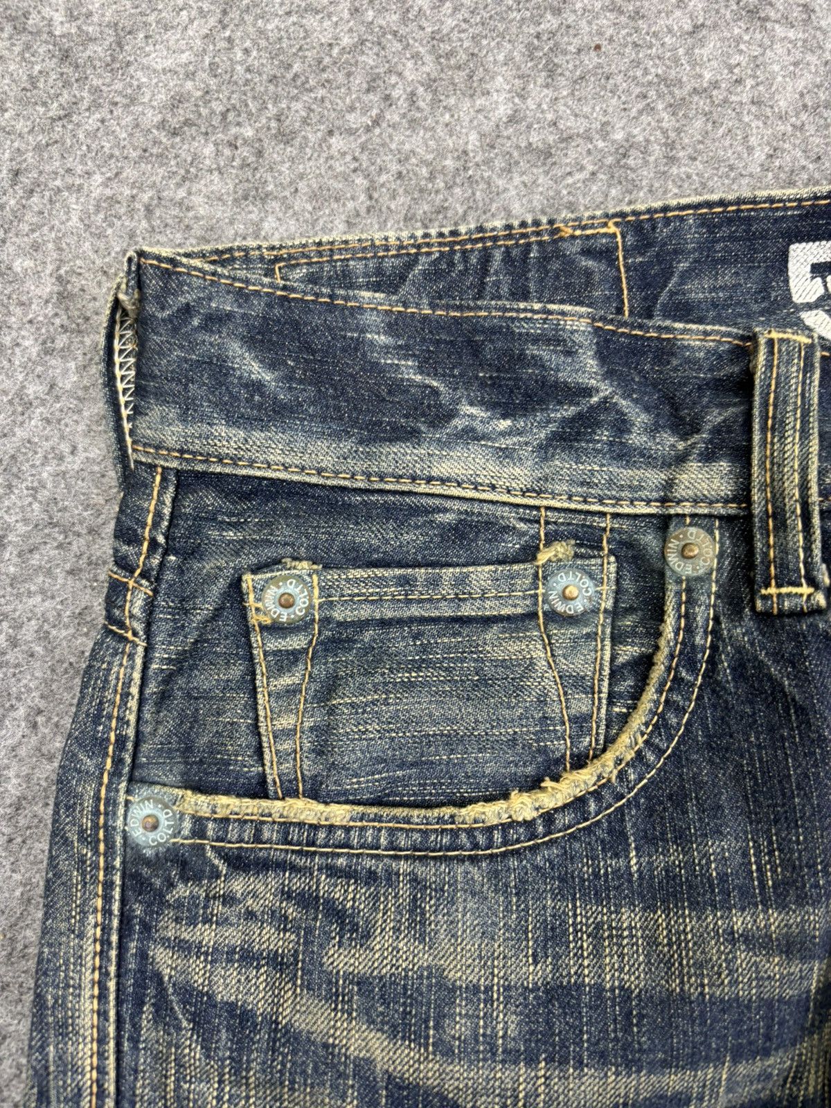 Edwin 💥Flare💥Vintage Edwin 503 Sick Fades Flare Denim F926 Size US 32 / EU 48 - 8 Thumbnail