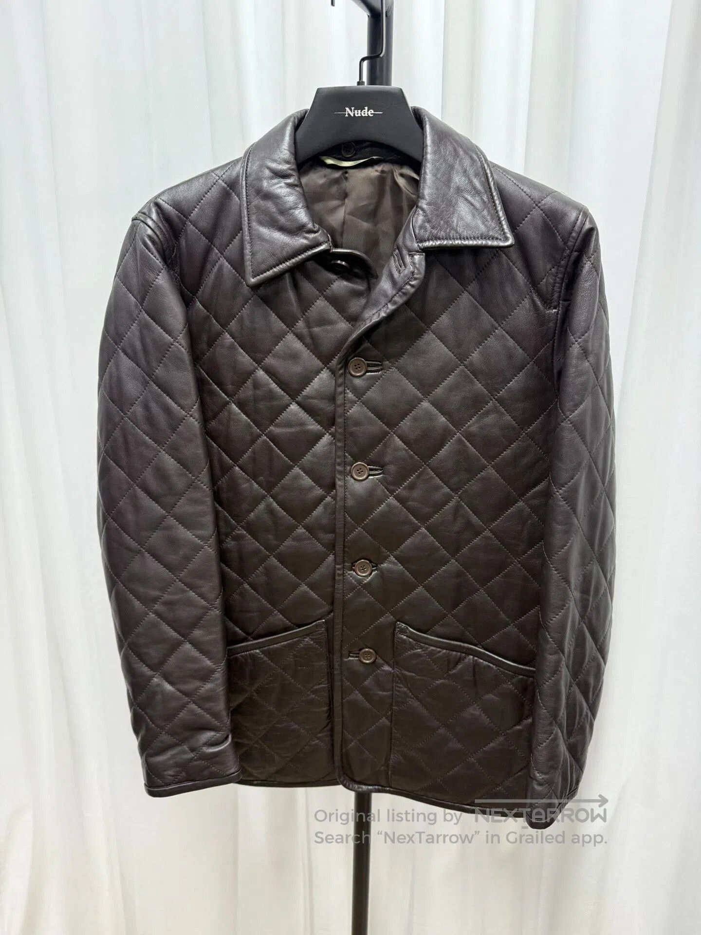 Yohji Yamamoto yohji yamamoto brown quilted leather jacket. Size US L / EU 52-54 / 3 - 1 Thumbnail