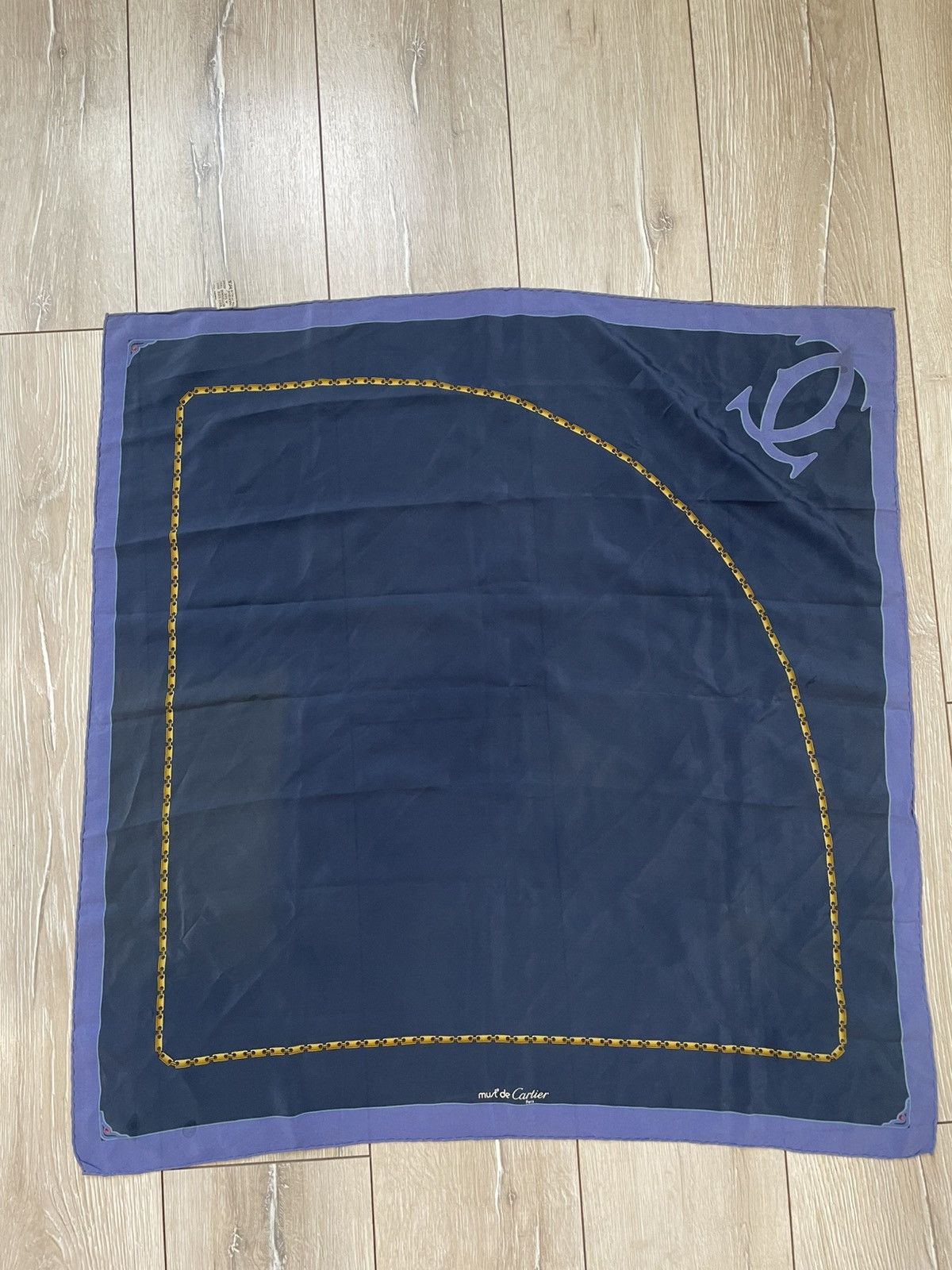 Cartier Vintage Must de Cartier Chain Silk Scarf Size ONE SIZE - 1 Thumbnail