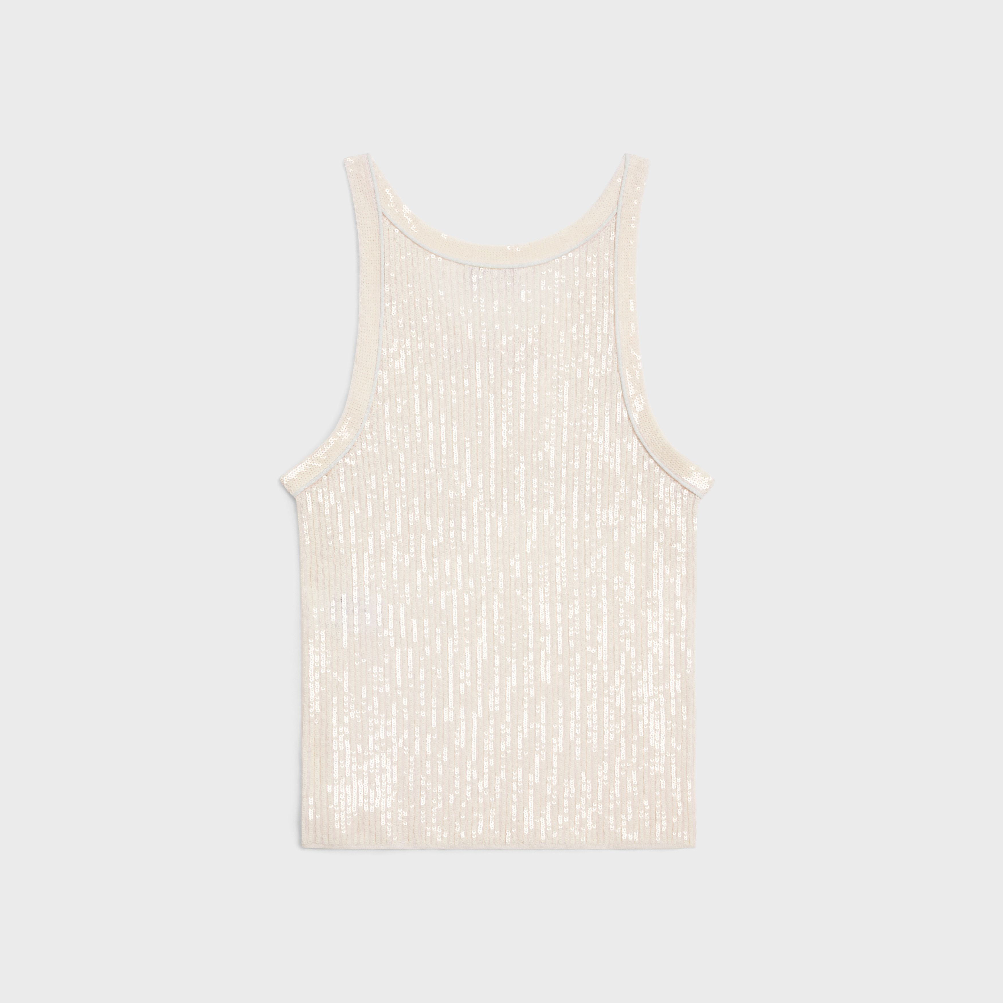 Celine o1w1db10925 2ADM0764U Tank Top in Beige Size XS / US 0-2 / IT 36-38 - 2 Thumbnail