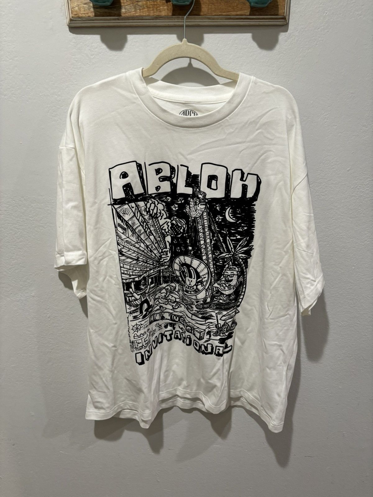 image of Nike Off White Art Basel Arc Virgil Invitational Tee, Men's (Size 2XL)