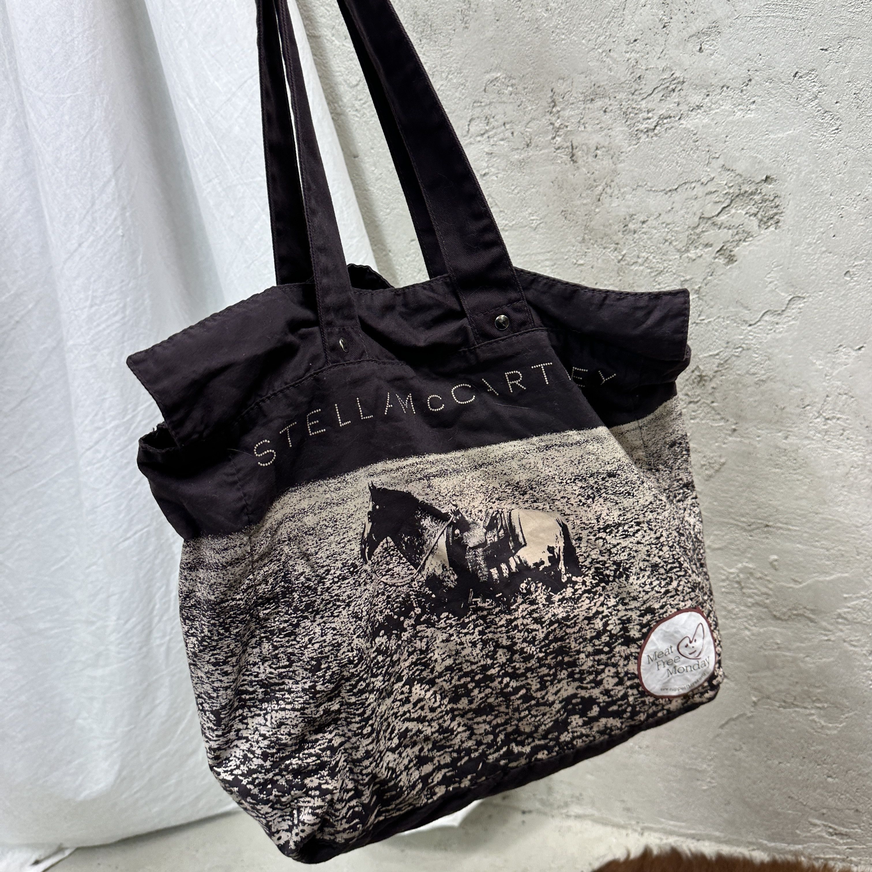 Stella McCartney Vintage Stella McCartney Printed Horse Tote Bag Bag Y2K Size ONE SIZE - 9 Thumbnail