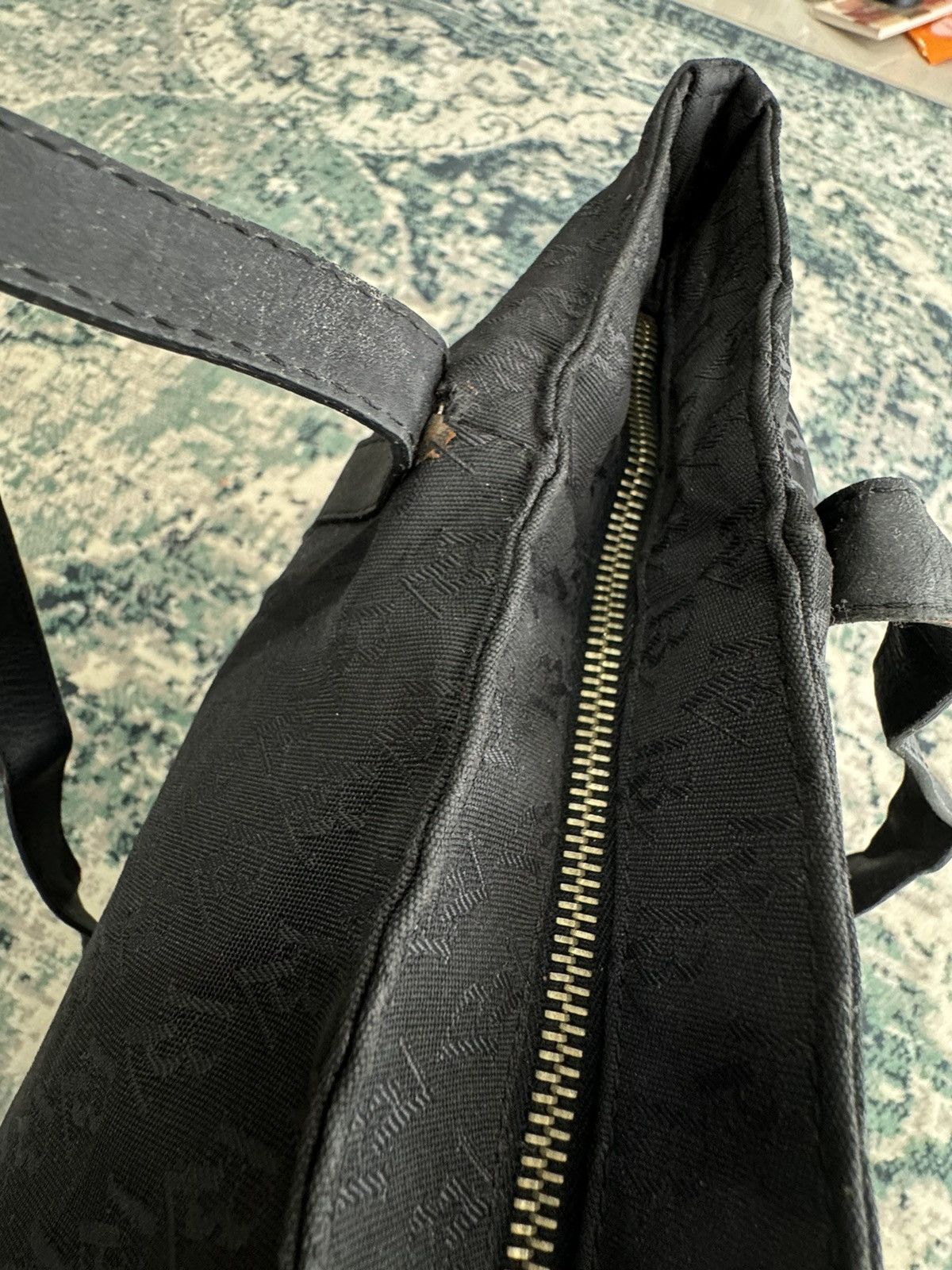 Bottega Veneta 1980s BOTTEGA VENETA BV FULL MONOGRAM SHOULDER TOTE BAG Size ONE SIZE - 13 Thumbnail