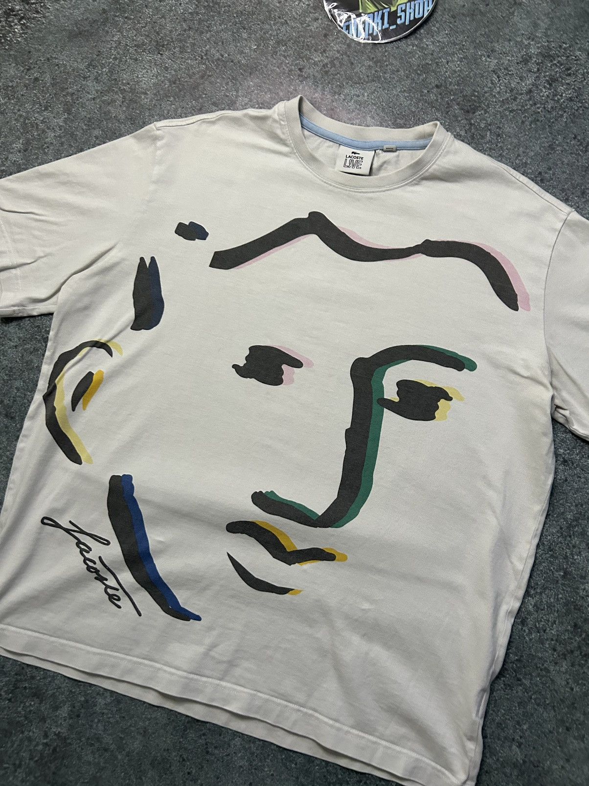 Lacoste T-SHIRT RARE LAKOSTE LIVE Size US L / EU 52-54 / 3 - 3 Thumbnail