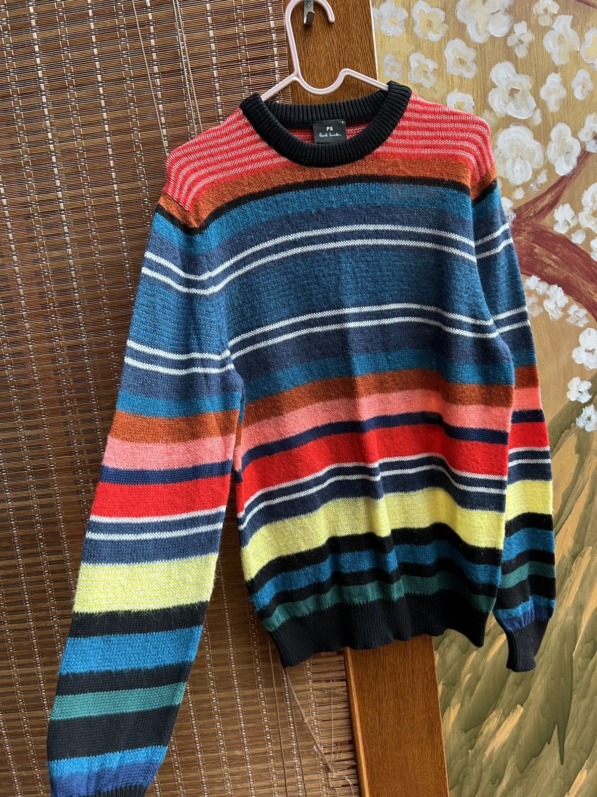 Paul Smith PS by Paul Smith Multi-Stripe Wool Blend Crewneck Sweater Size US S / EU 44-46 / 1 - 4 Thumbnail