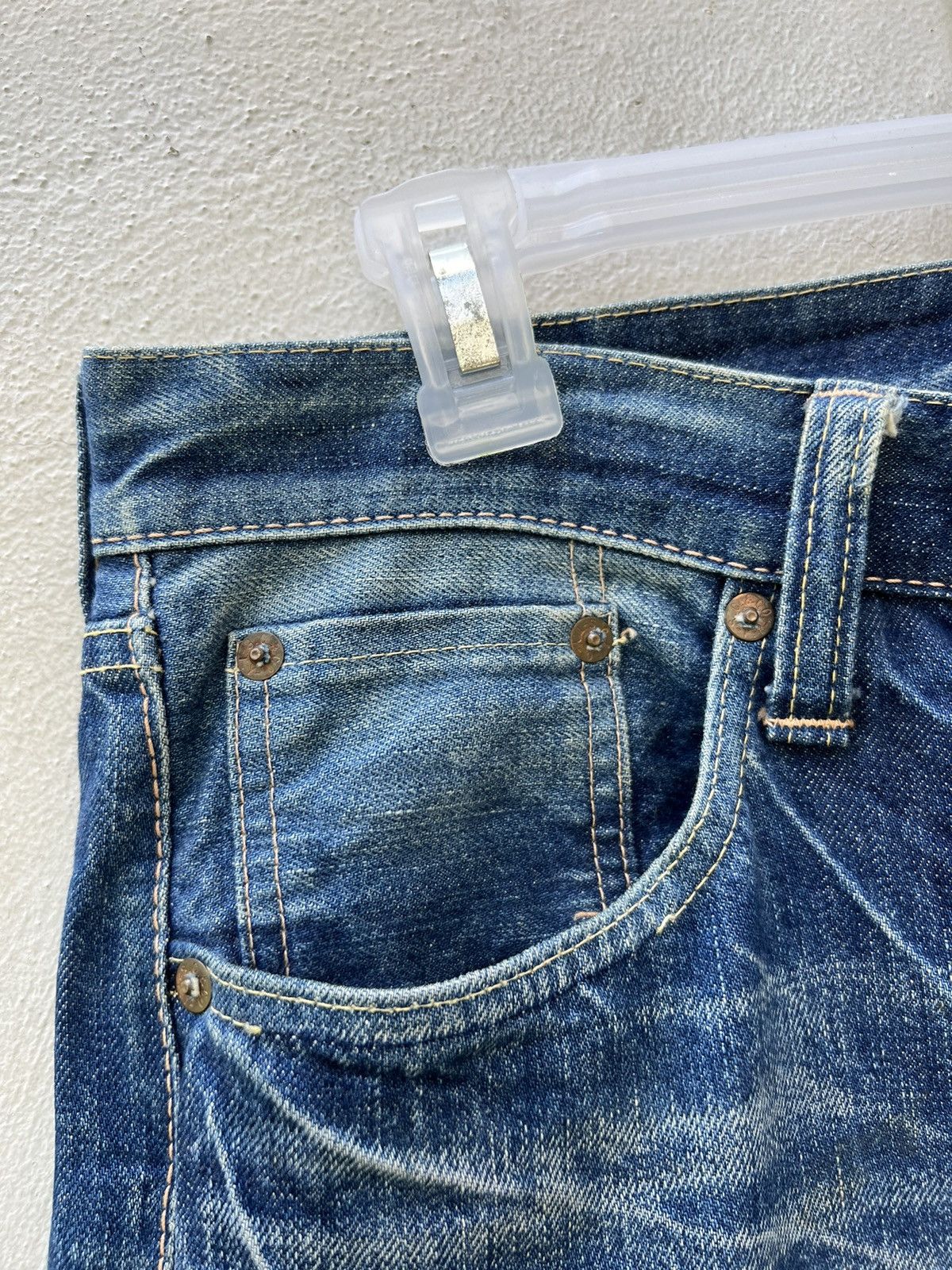 Sugar Cane Vintage Sugar Cane Japan Distress Mud Denim Selvedge Jeans Size US 30 / EU 46 - 8 Thumbnail