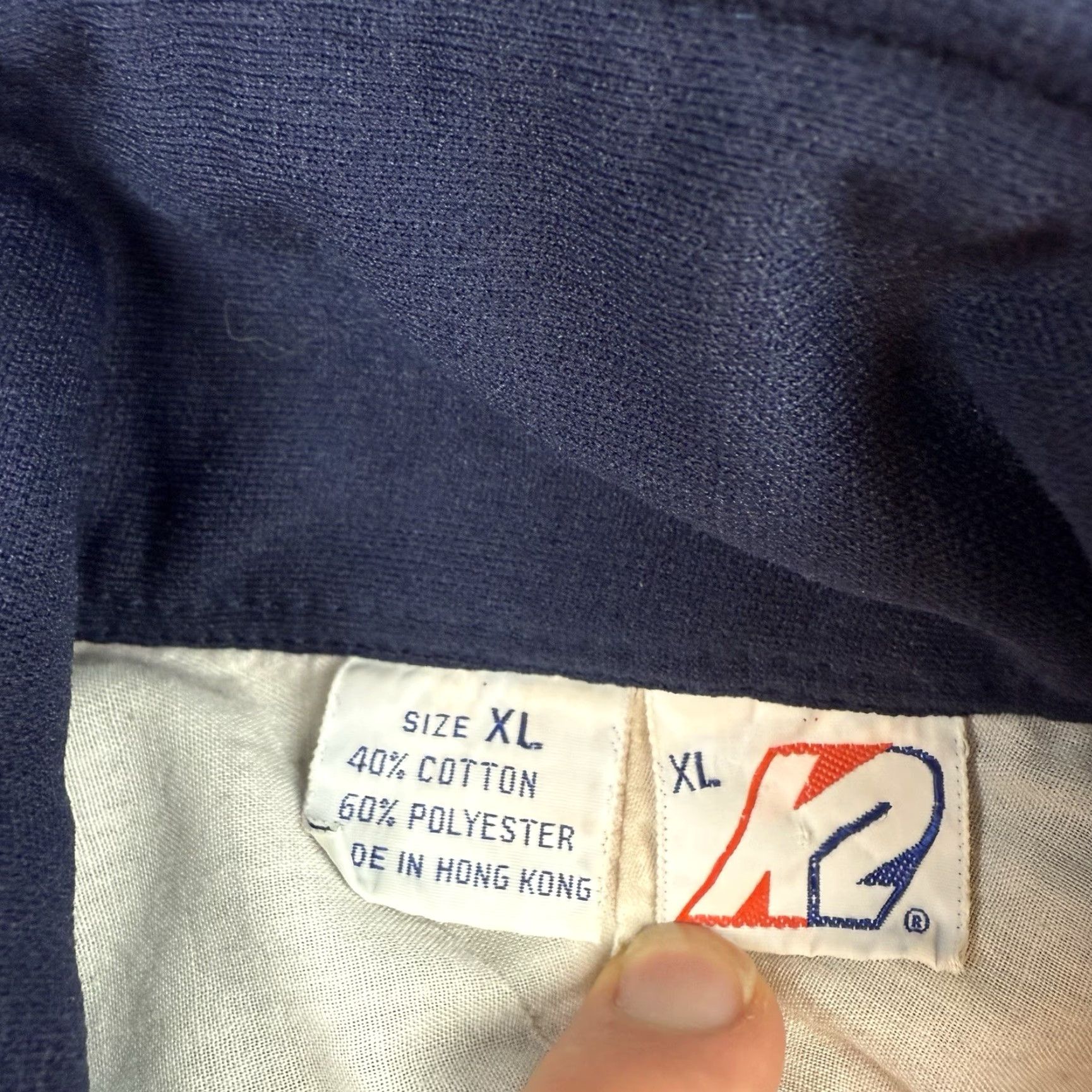 K2 VINTAGE K2 USA Windbreaker Jacket Mens XL 1/4 Zip Blue Skiing Pullover Extra Large Size US XL / EU 56 / 4 - 5 Thumbnail