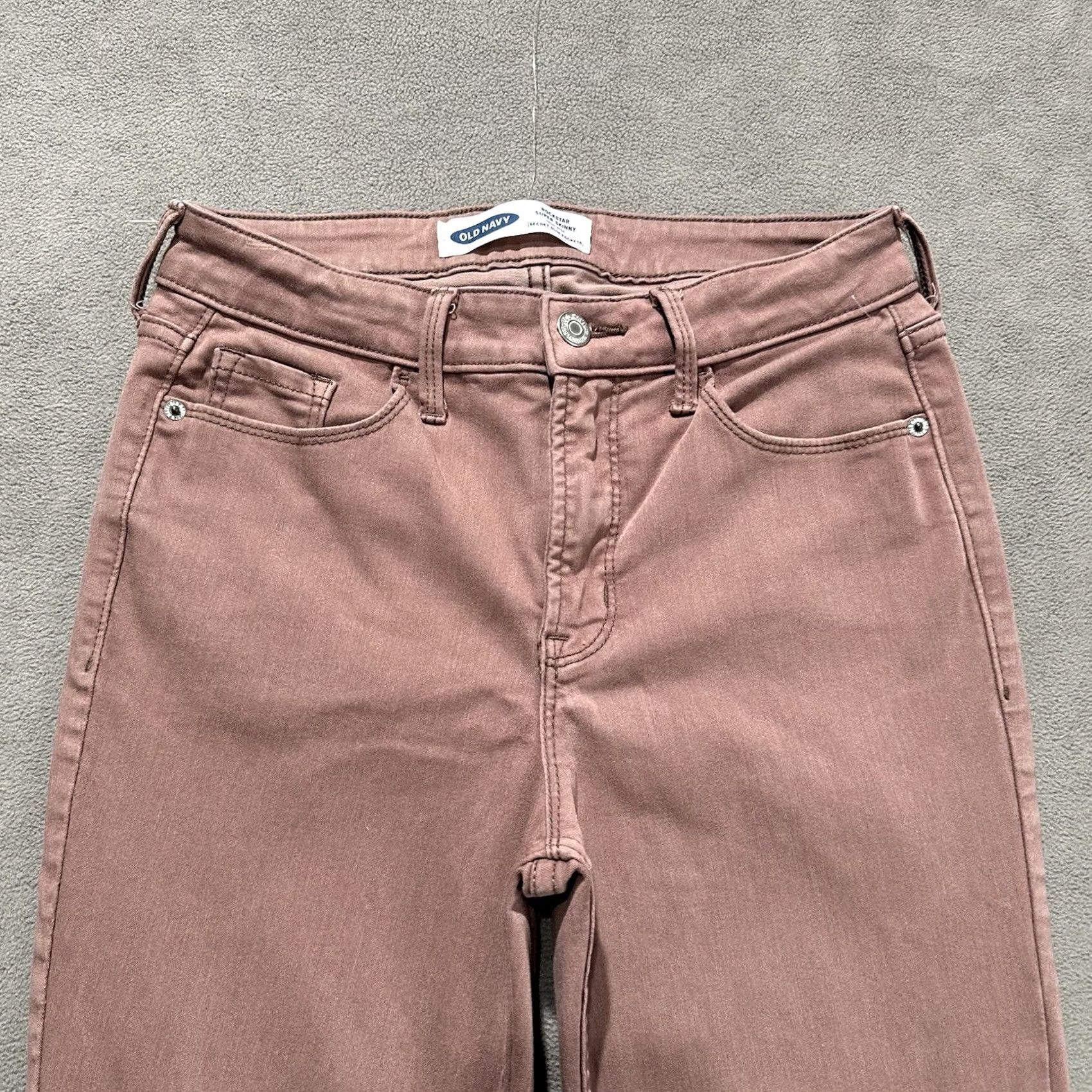 Old Navy Old Navy Rockstar Super Skinny Jeans Womens Size 4 Pink High Rise Denim Size 30" / US 8 / IT 44 - 3 Thumbnail