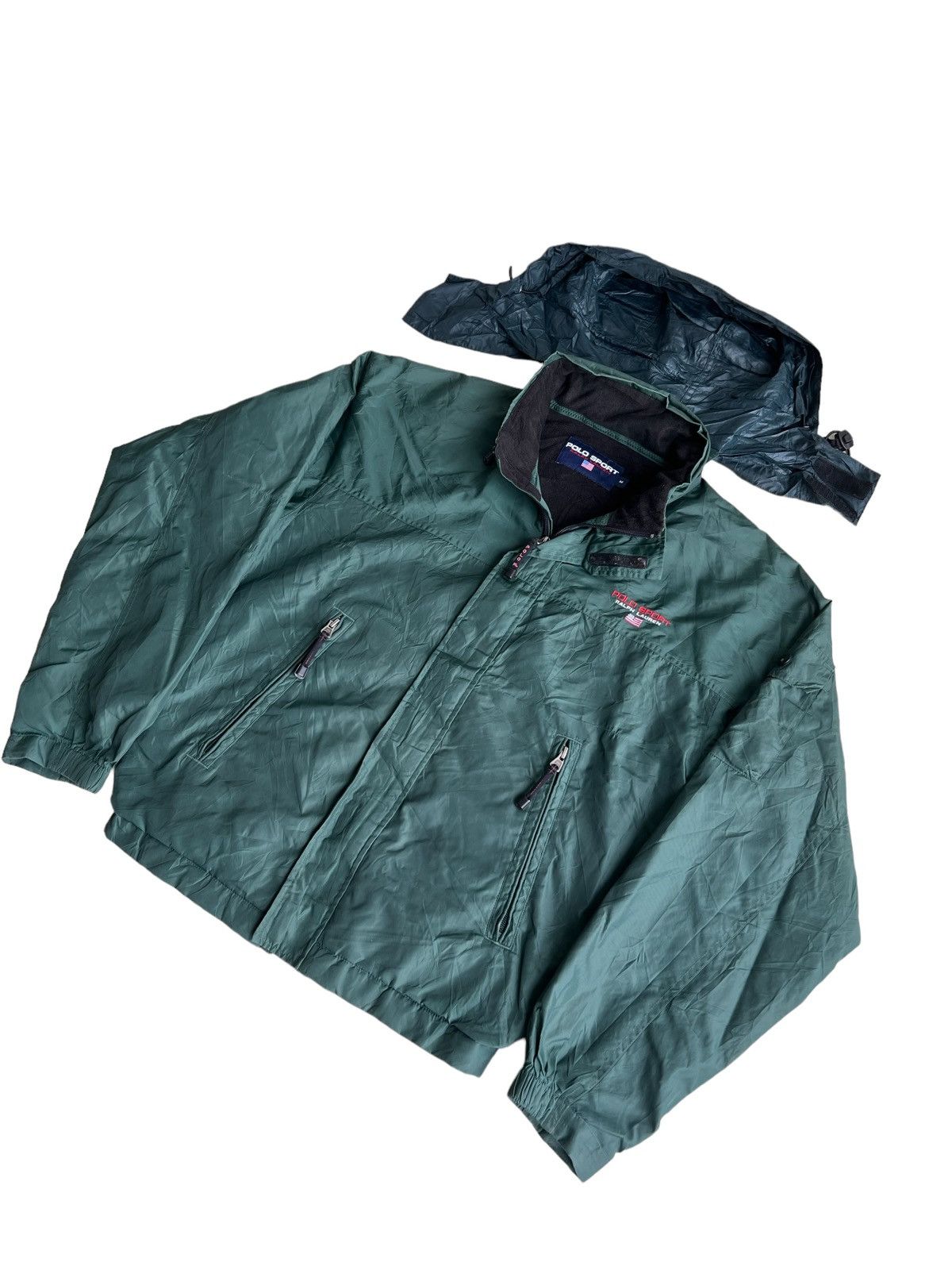 Polo Ralph Lauren × RRL Ralph Lauren × Ralph Lauren Sport Vintage 90s Polo Sport Ralph Lauren ™️ Logo Zip Hoodie Jacket Size US M / EU 48-50 / 2 - 3 Thumbnail