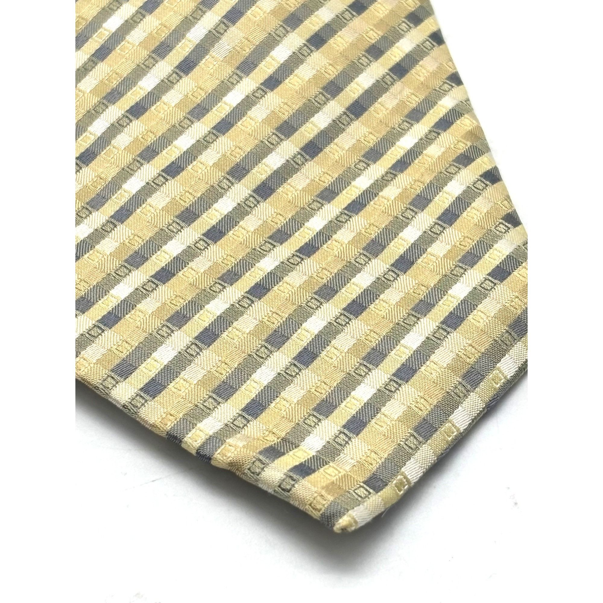 Other Kenneth Cole Reaction City Geo Men's Silk Necktie, Yellow, O Size ONE SIZE - 4 Thumbnail
