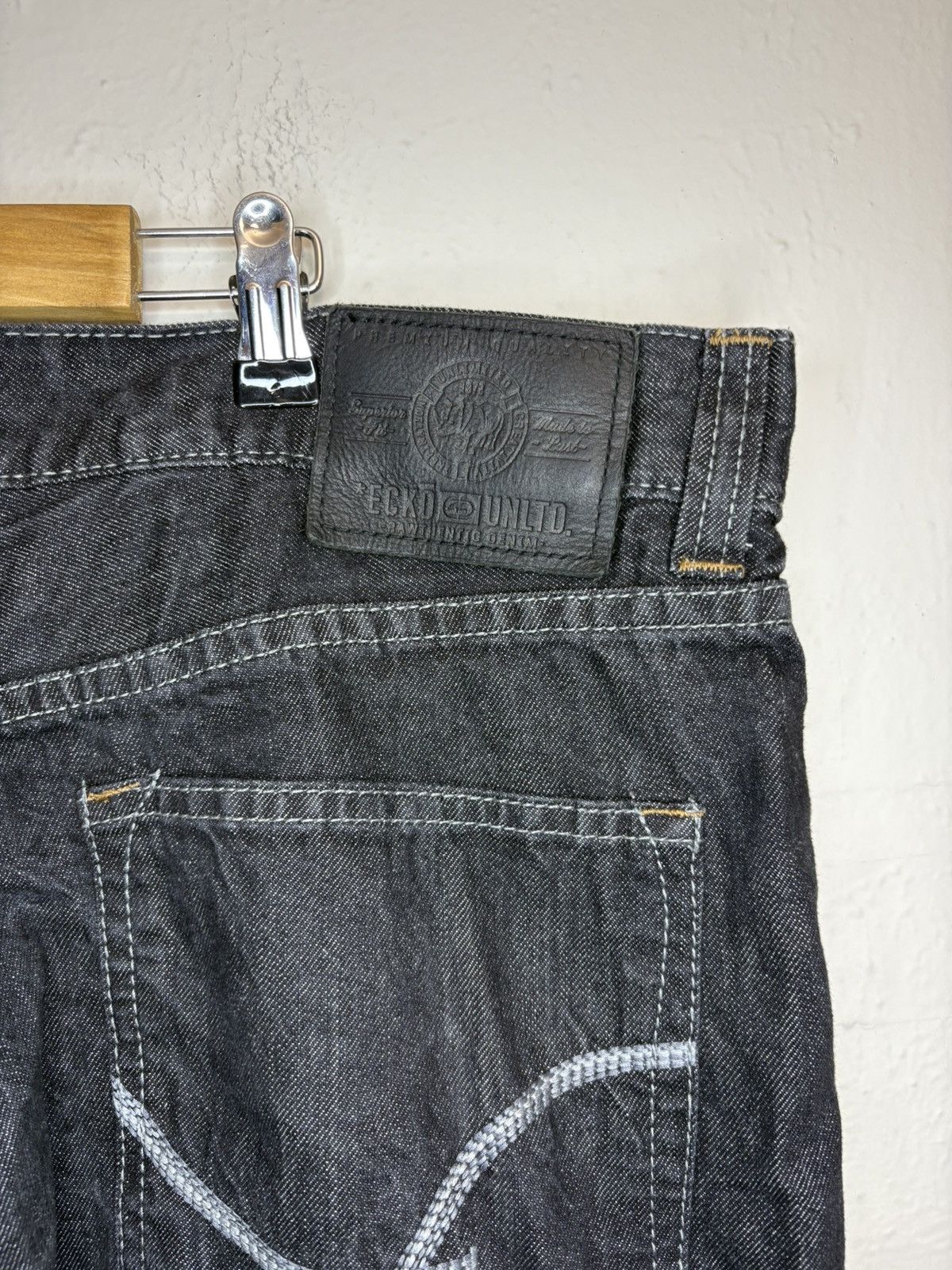 Ecko Unltd. Baggy Y2k Ecko Unltd black denim jeans size 38x32 Size US 38 / EU 54 - 2 Thumbnail