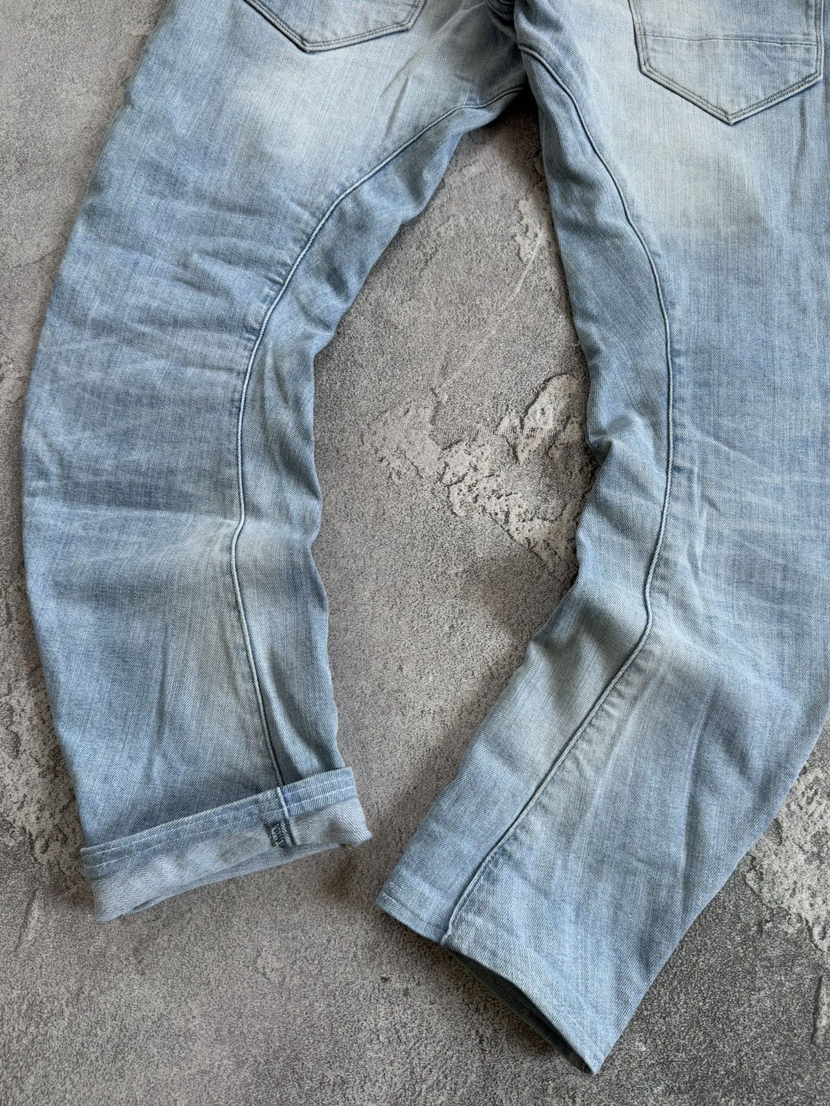 G-Star G star raw 34/36 ARC 3D slim Distressed denim pant trouser Size US 34 / EU 50 - 17 Thumbnail