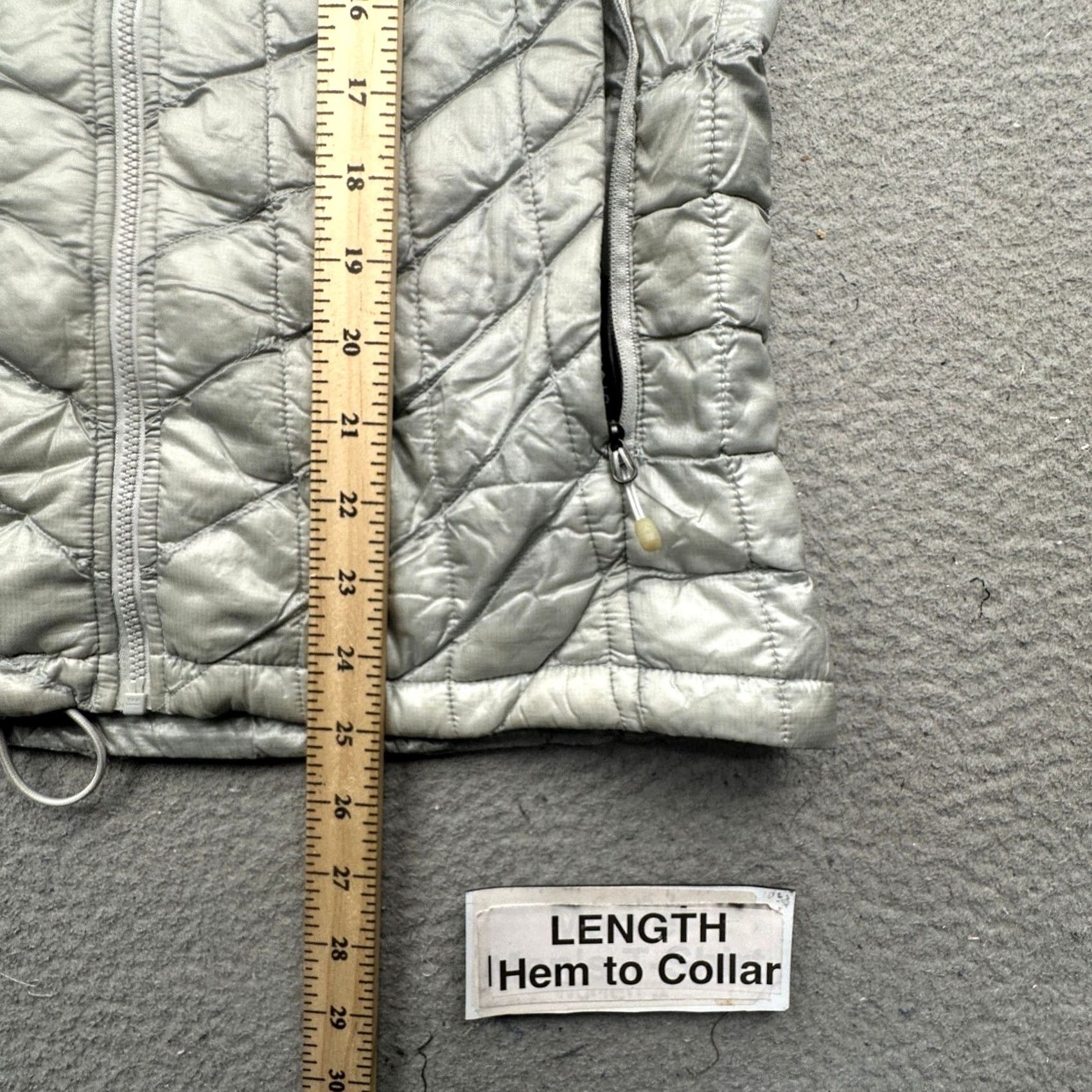 The North Face The North Face Thermoball Nano Puffer Jacket Womens S Gray Full Zip Pockets TN95 TB95 Size S / US 4 / IT 40 - 4 Thumbnail