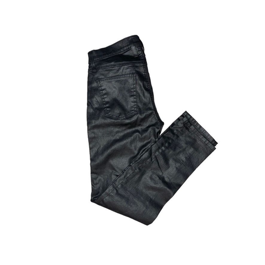 Current/Elliot Current/Elliott The Fling Black Coated Boyfriend Jeans 23 Size 23" - 3 Thumbnail