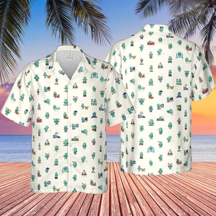 Other KAWAI CTHULHU PATTERN HAWAIIAN SHIRT Size US L / EU 52-54 / 3 - 2 Thumbnail
