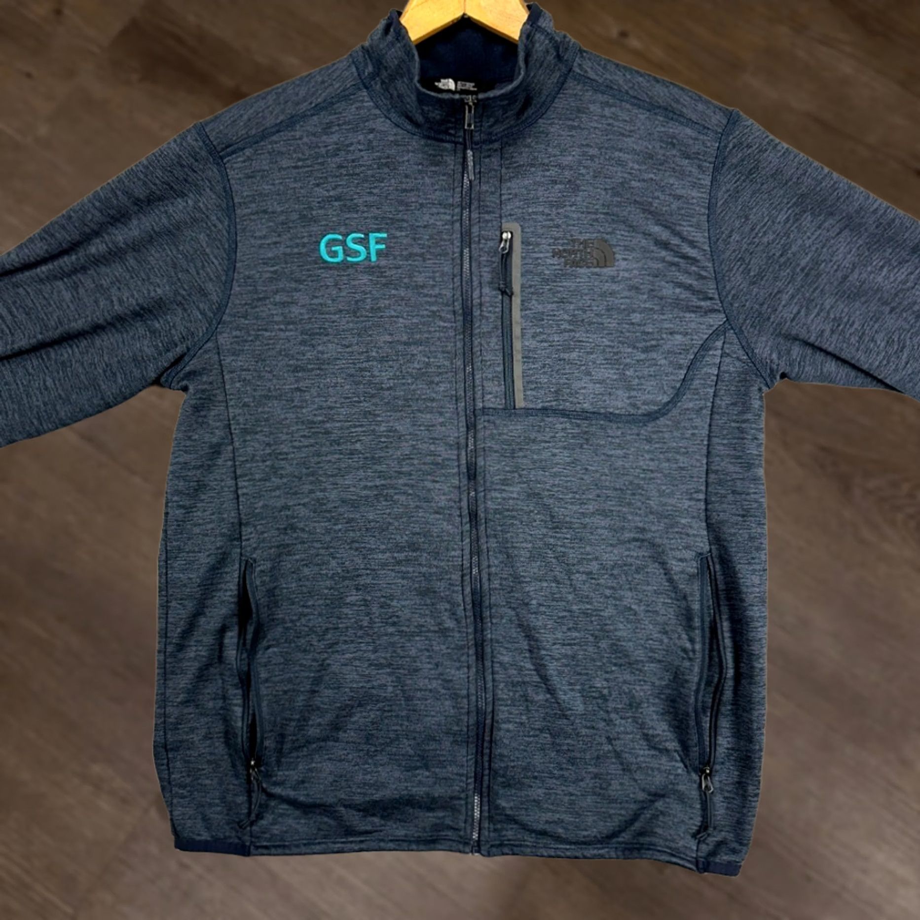 The North Face The North Face Jacket Mens Full Zip Fleece Navy Blue Large Stretch Pockets Outdoor Winter Casual S Leeve Zip Size US L / EU 52-54 / 3 - 1 Thumbnail