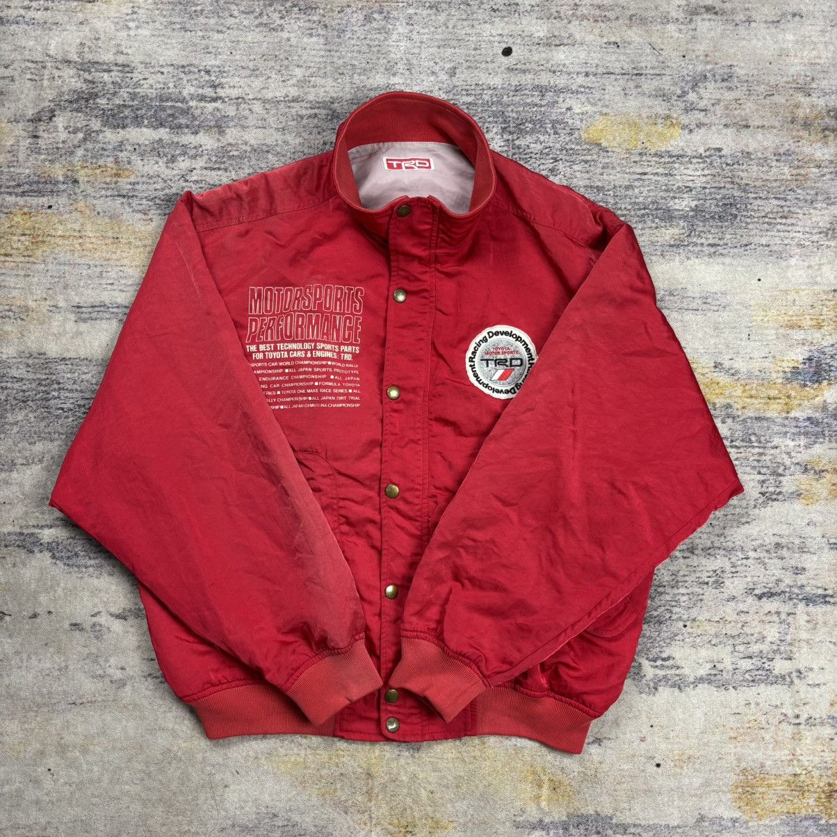 Vintage Vintage 90s Trd Toyota racing development bomber jacket Size US M / EU 48-50 / 2 - 10 Thumbnail