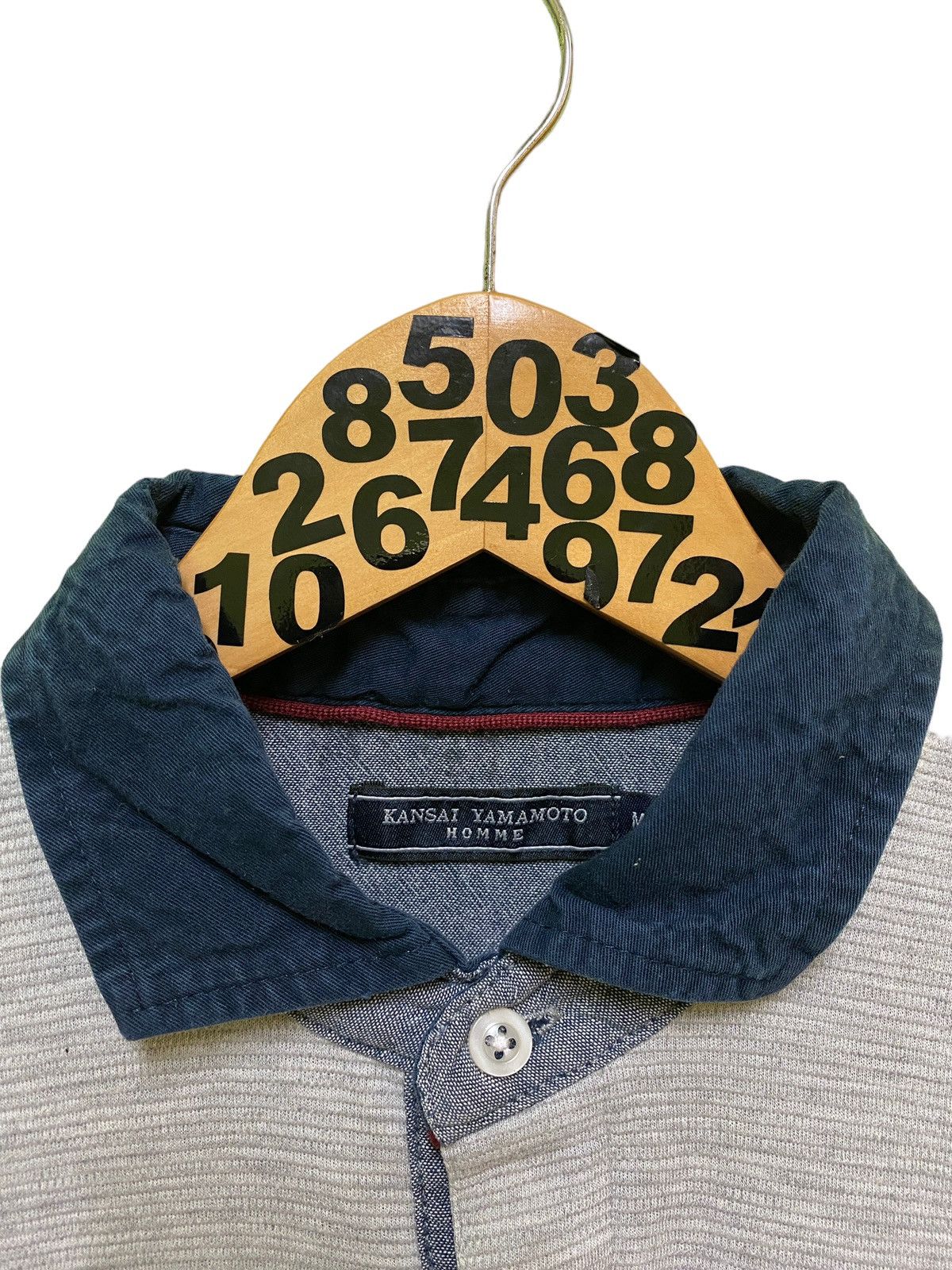 Kansai Yamamoto Kansai Yamamoto Homme Purple And Black Striped Long Sleeve Size US S / EU 44-46 / 1 - 6 Thumbnail