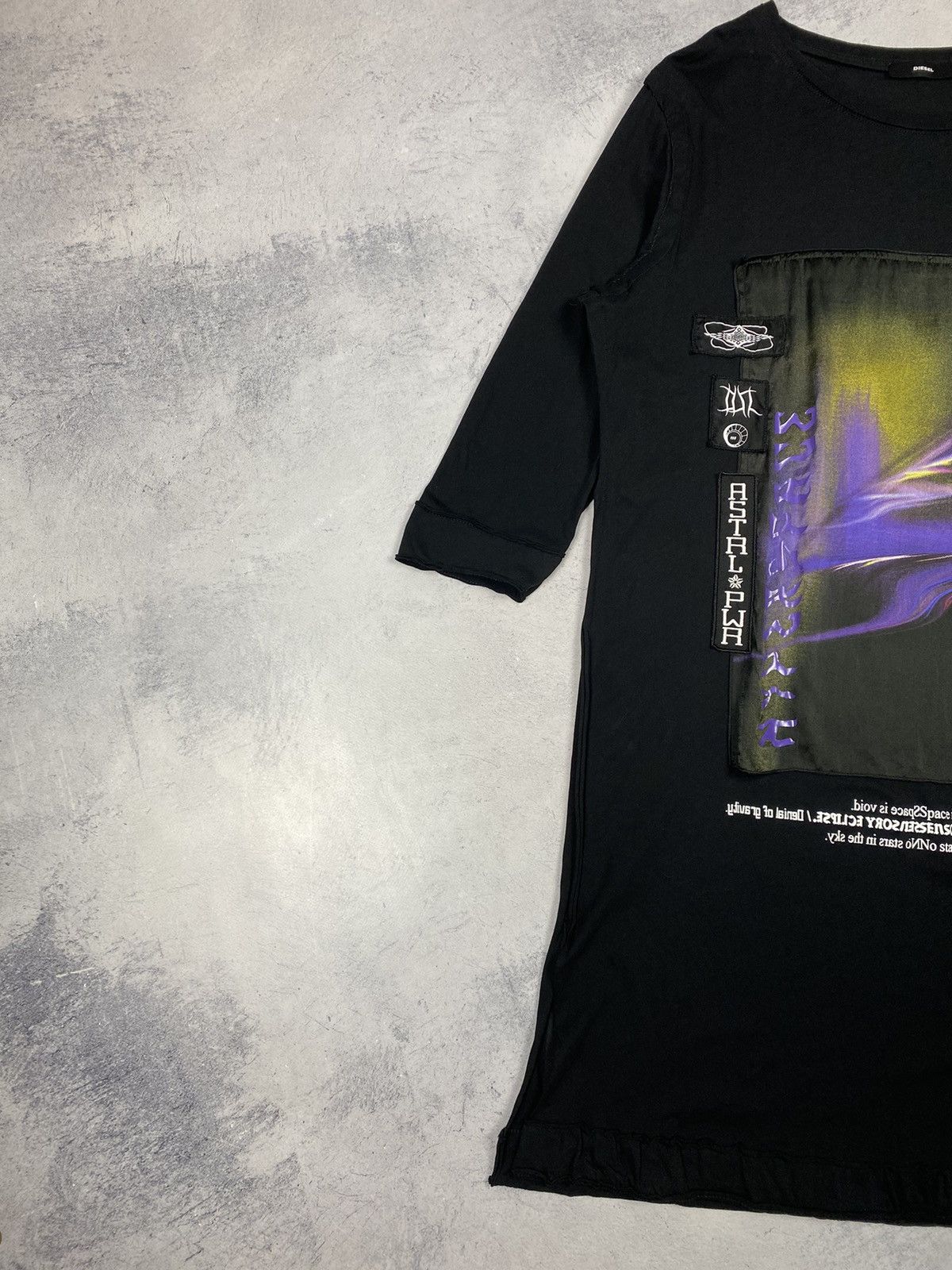 Diesel Diesel Avant Garde Urban Longline Tee Dress Graphic Panel Size S / US 4 / IT 40 - 4 Thumbnail