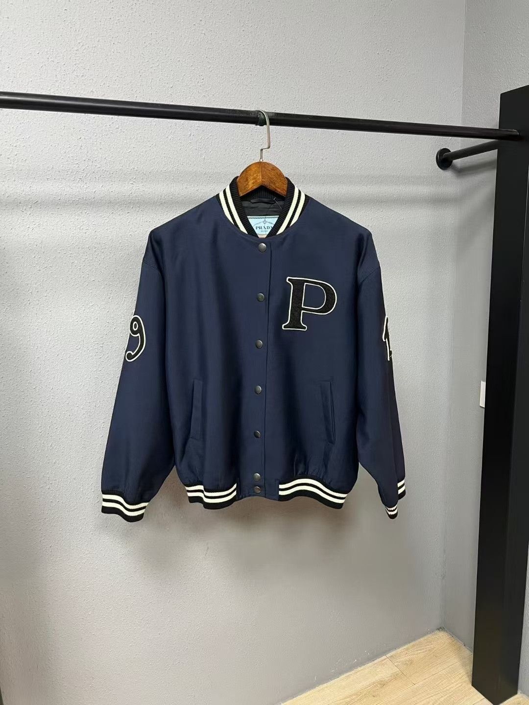 Prada Prada Mohair Baseball Jacket Size US XXS / EU 40 - 1 Thumbnail