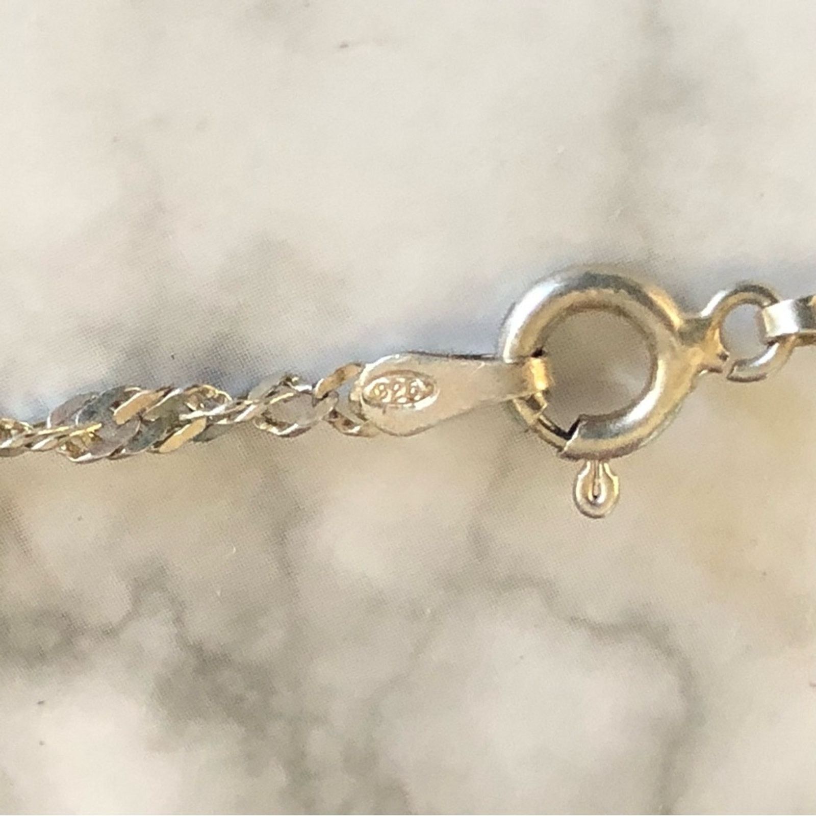 Vintage Vintage Italy 925 sterling silver Singapore chain necklace Size ONE SIZE - 11 Thumbnail