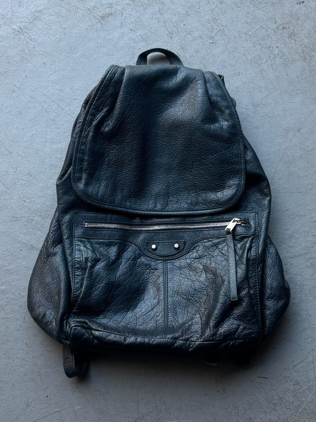 Balenciaga BALENCIAGA Dark Knight Lambskin 12 Silver  display picture 1