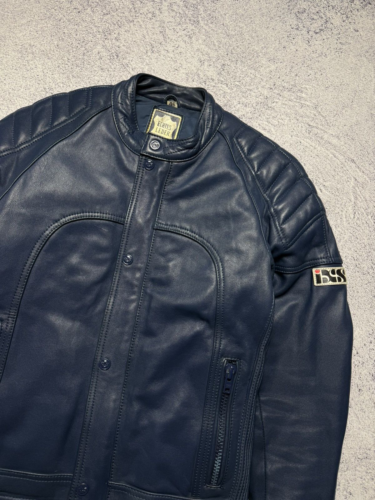 Genuine Leather Vintage IXS Echtes Leder Leather Jacket Moto Racing Style Size US S / EU 44-46 / 1 - 2 Thumbnail